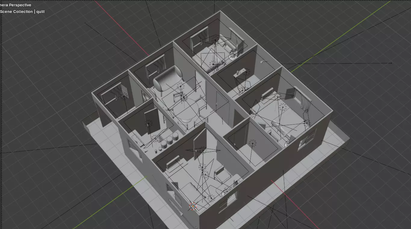 Modern Home Pack And Low Poly House Collection Low-poly 3D model_32