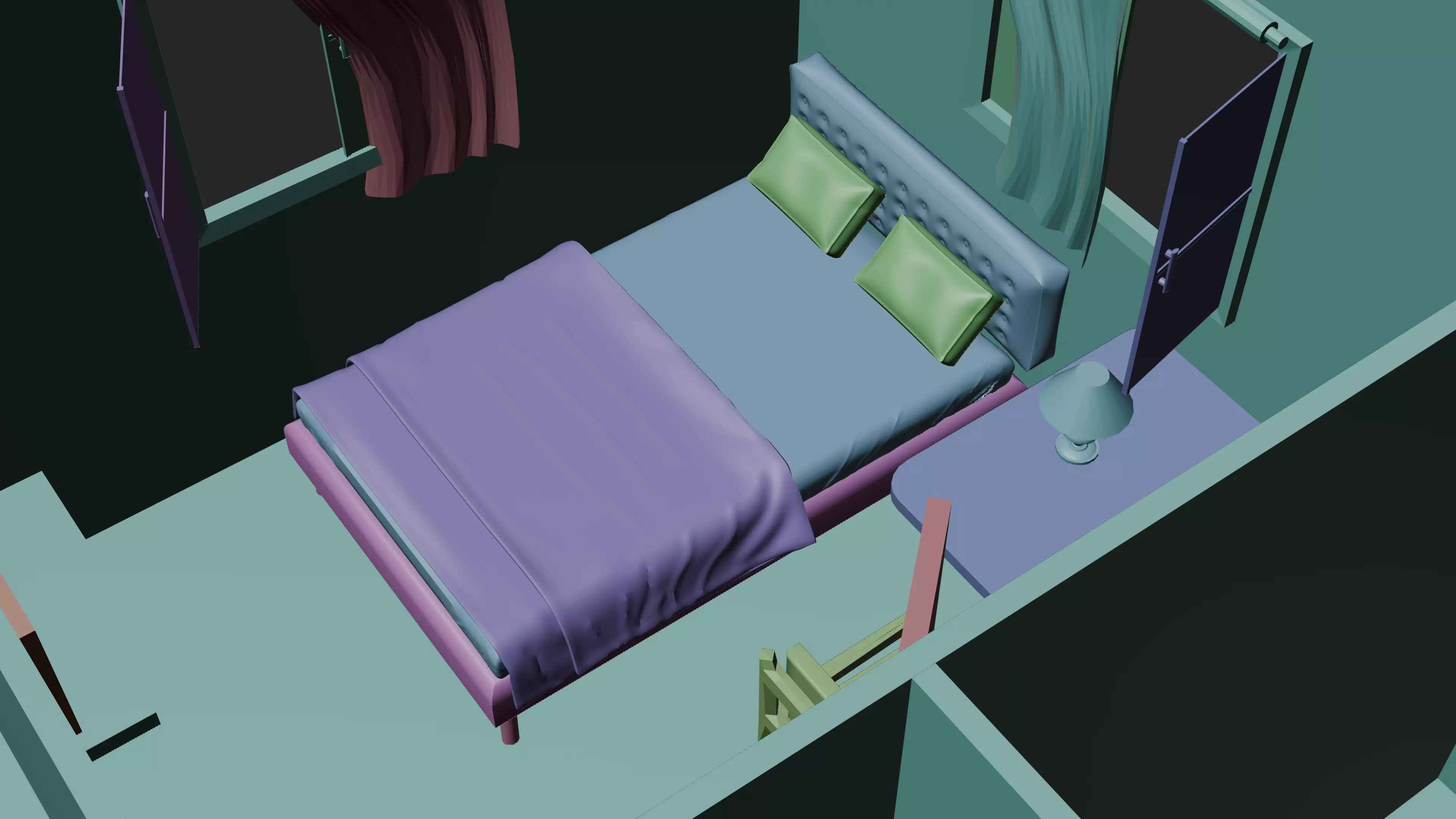 Modern Home Pack And Low Poly House Collection Low-poly 3D model_3