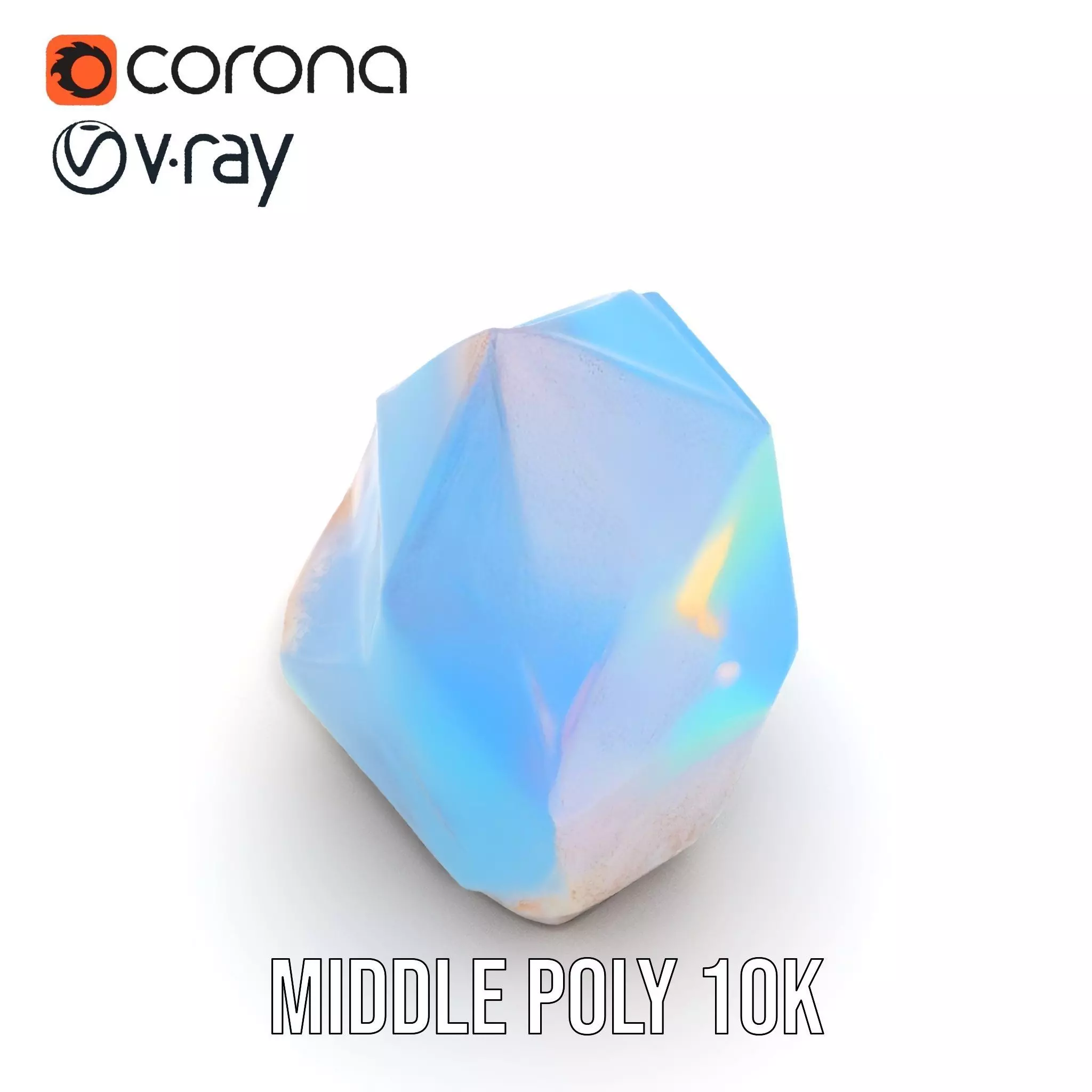 Iridescent Crystal Gem model pack Texture_11