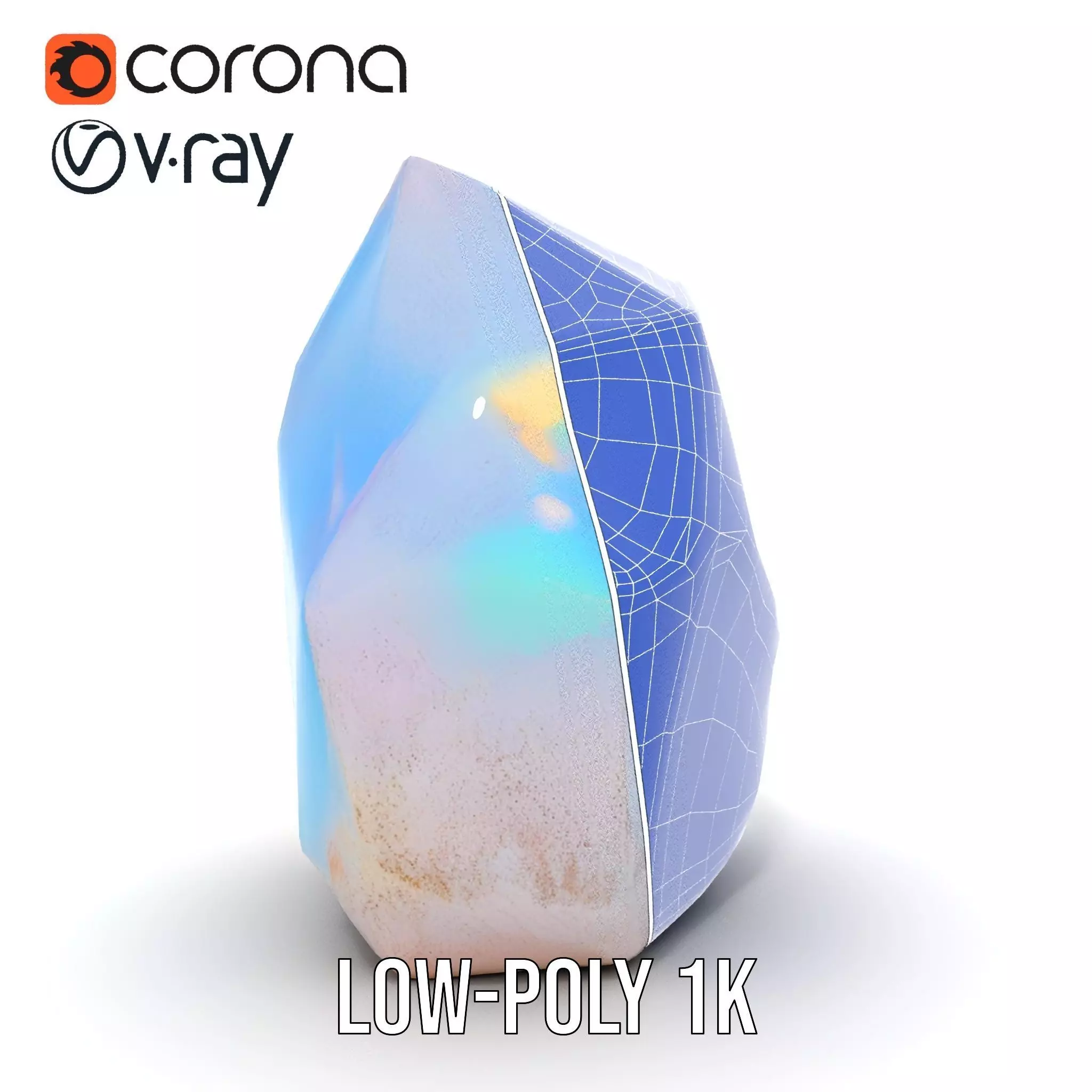 Iridescent Crystal Gem model pack Texture_30