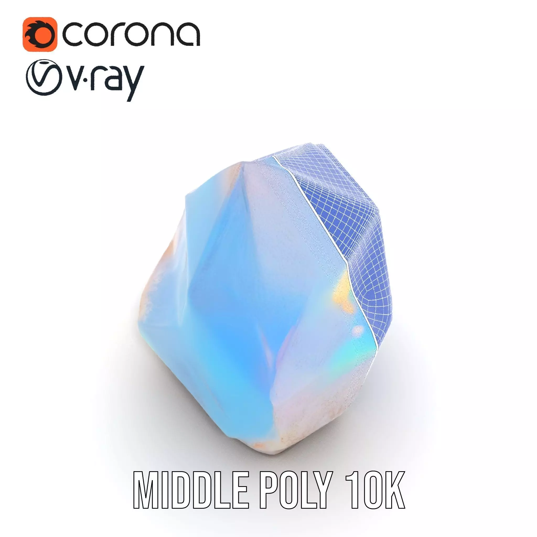 Iridescent Crystal Gem model pack Texture_21