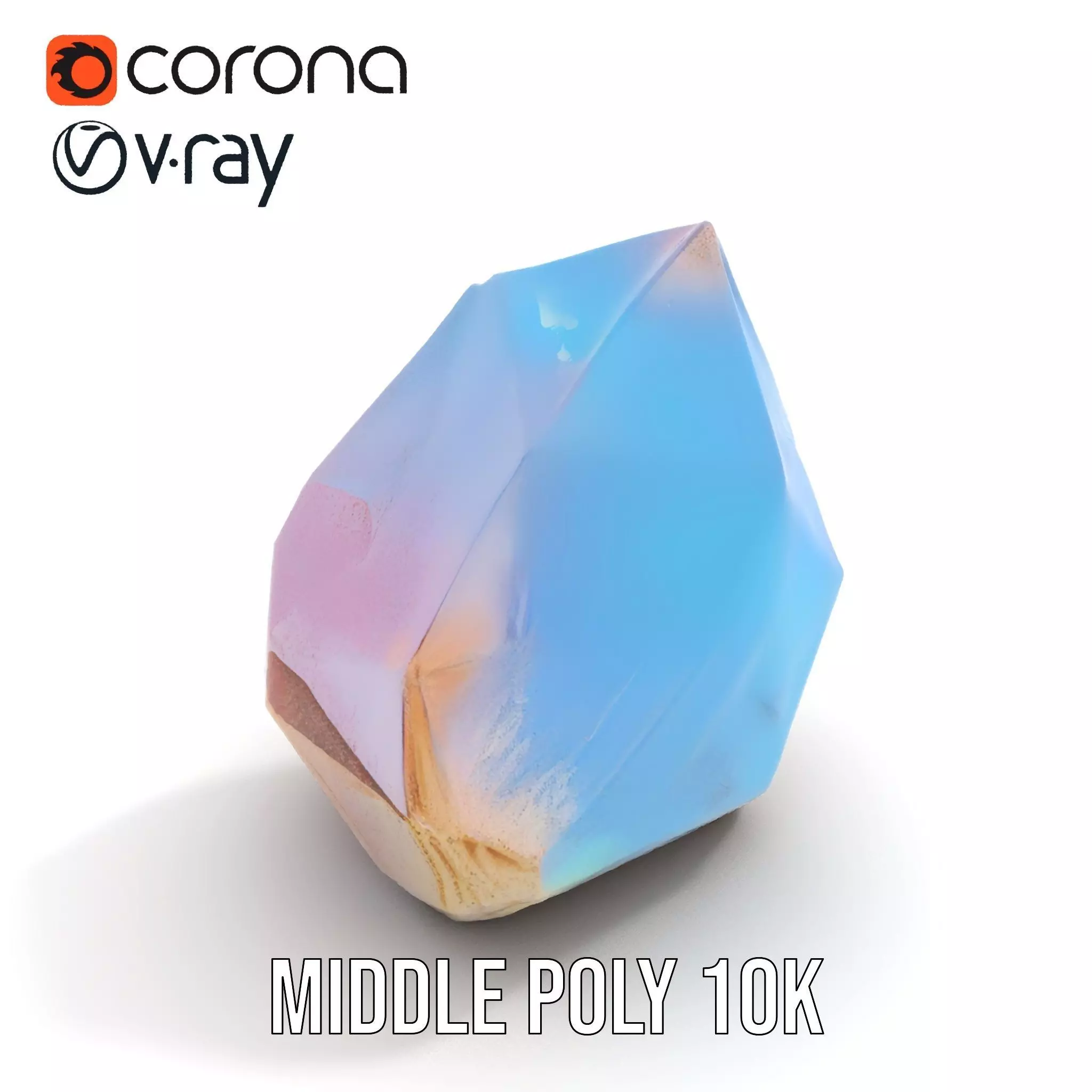 Iridescent Crystal Gem model pack Texture_5