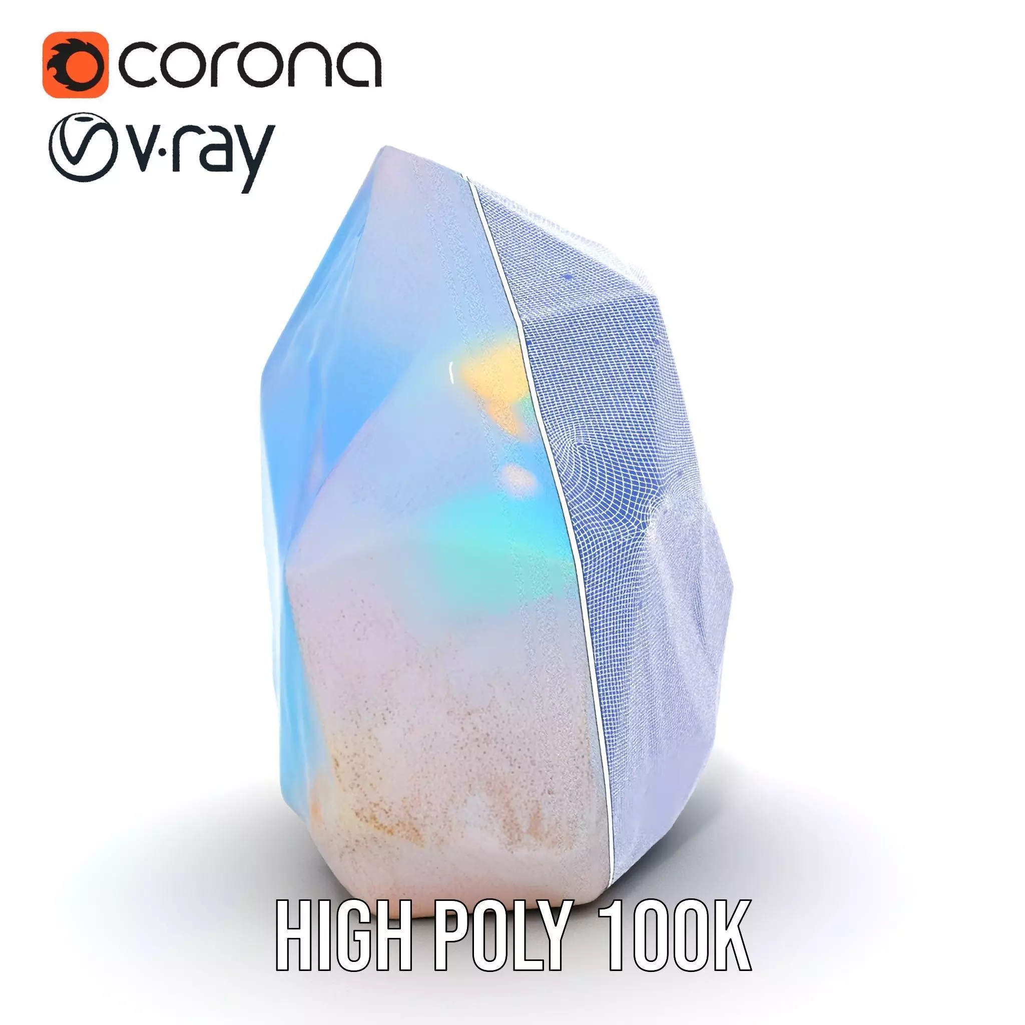 Iridescent Crystal Gem model pack Texture_32