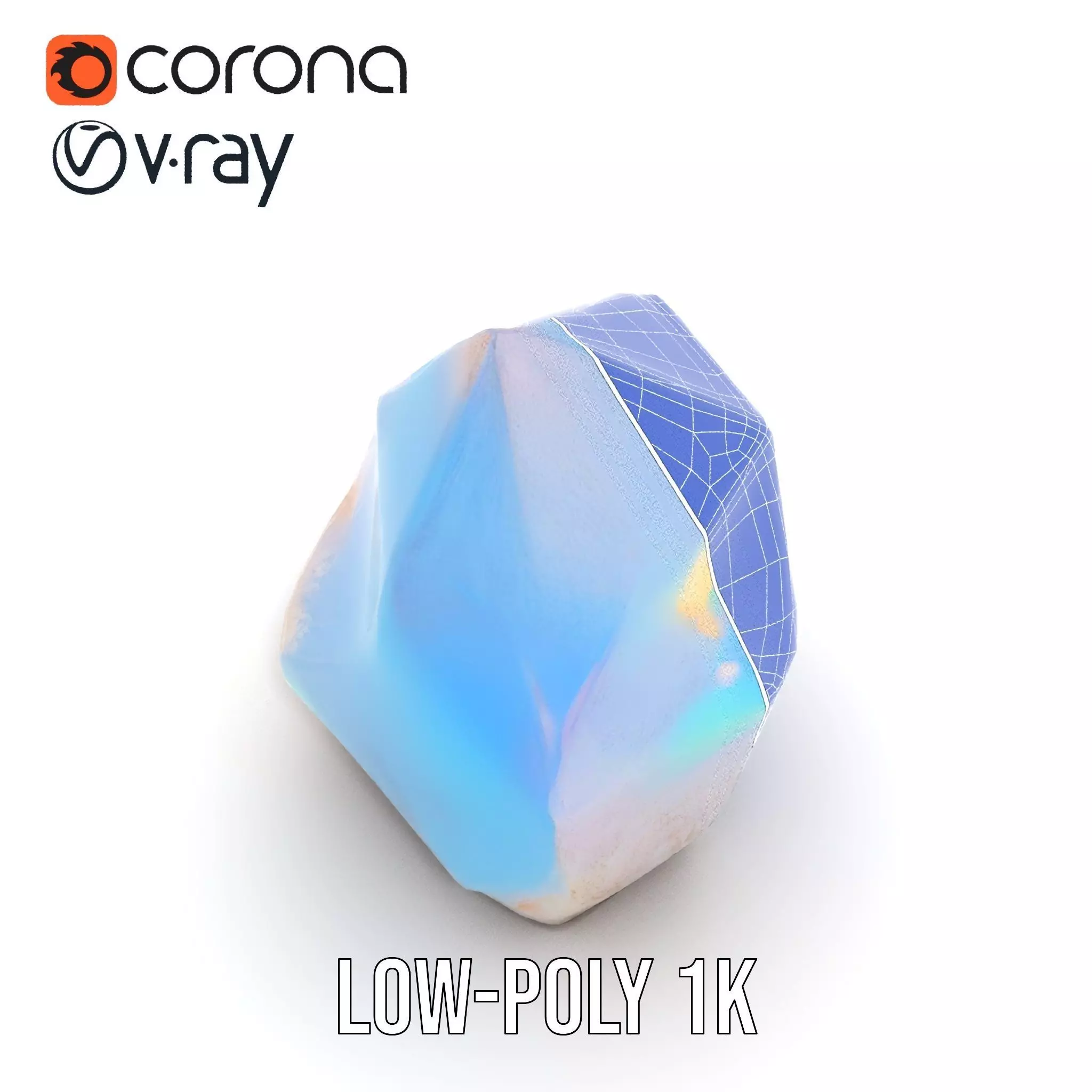 Iridescent Crystal Gem model pack Texture_9