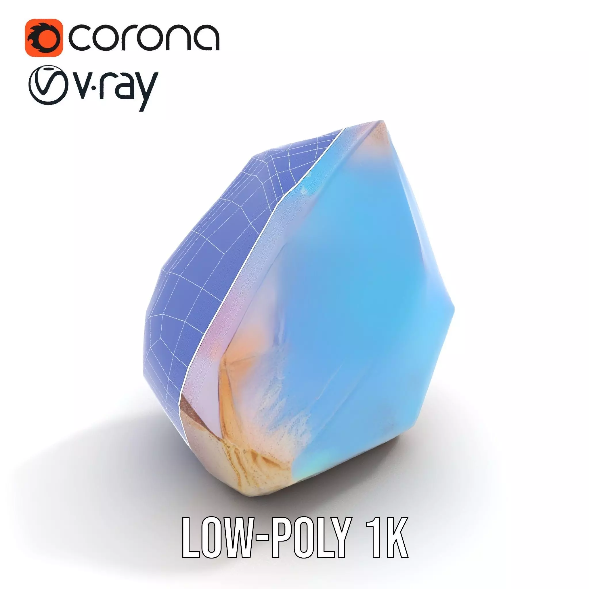 Iridescent Crystal Gem model pack Texture_22