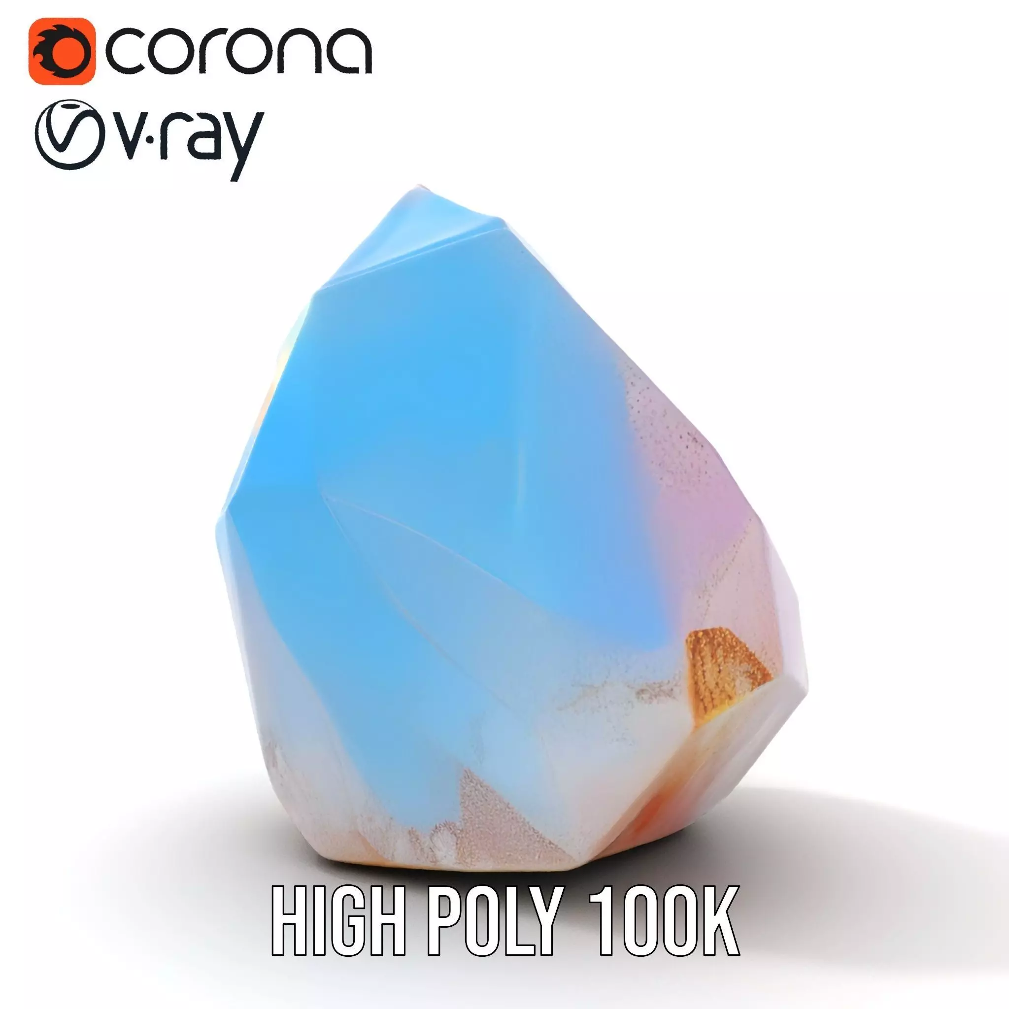 Iridescent Crystal Gem model pack Texture_17