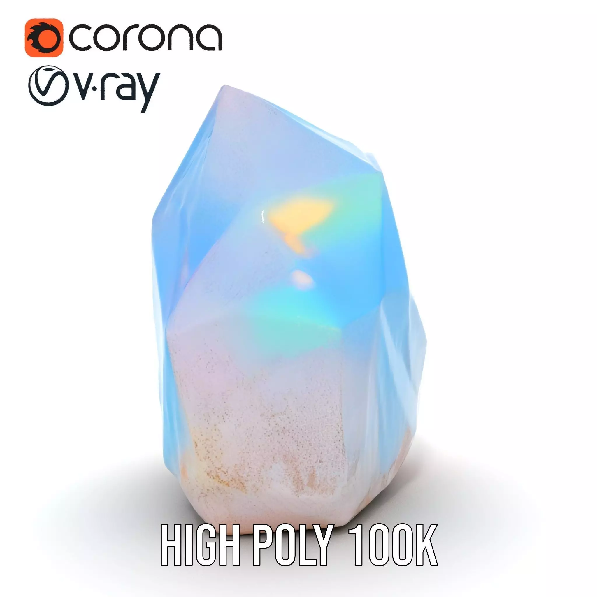 Iridescent Crystal Gem model pack Texture_23