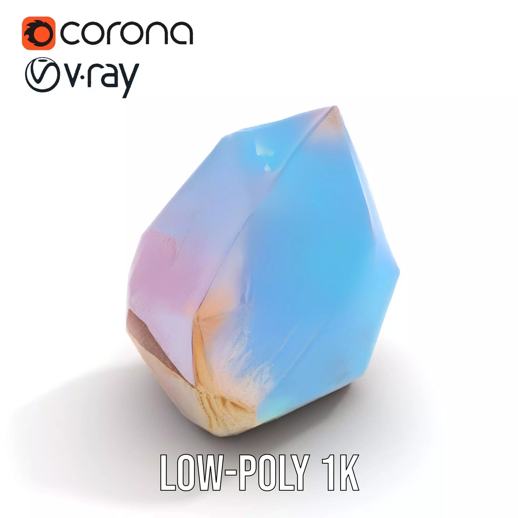 Iridescent Crystal Gem model pack Texture_7