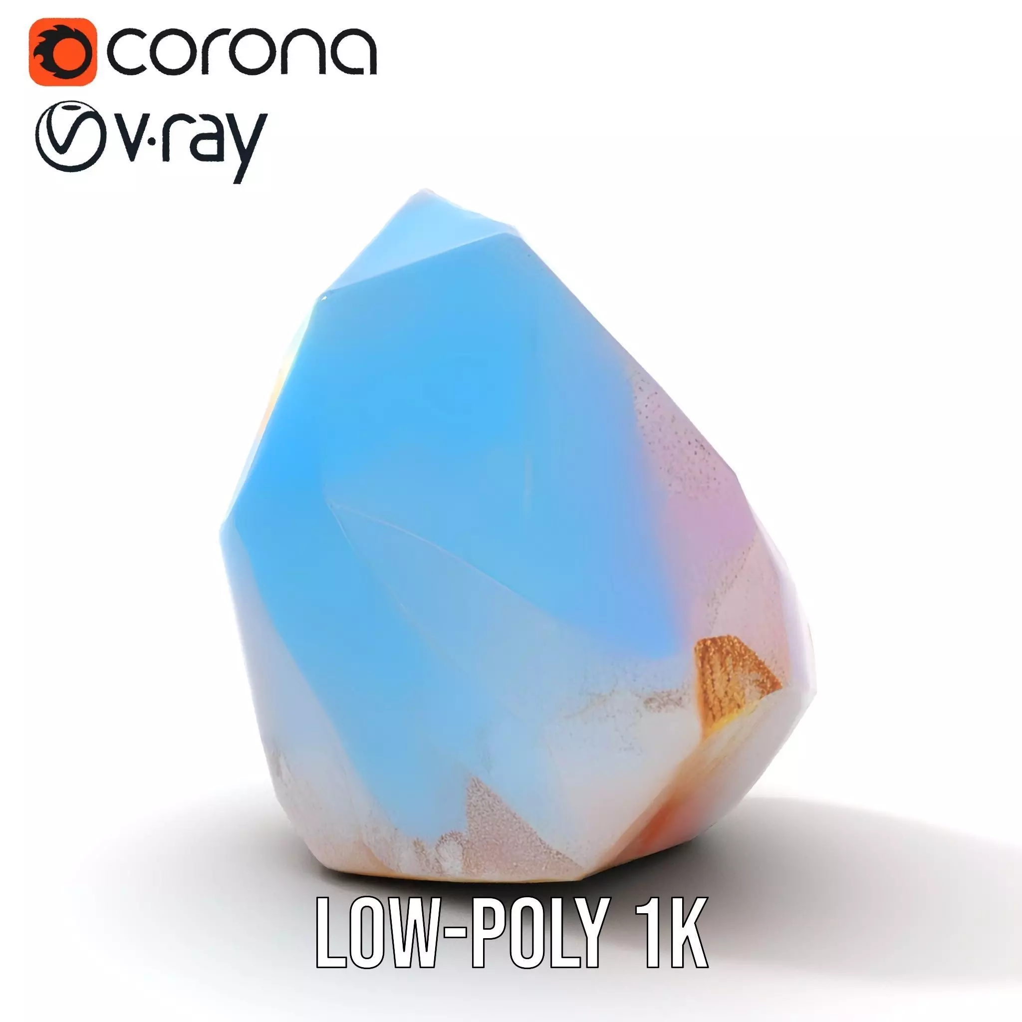 Iridescent Crystal Gem model pack Texture_16