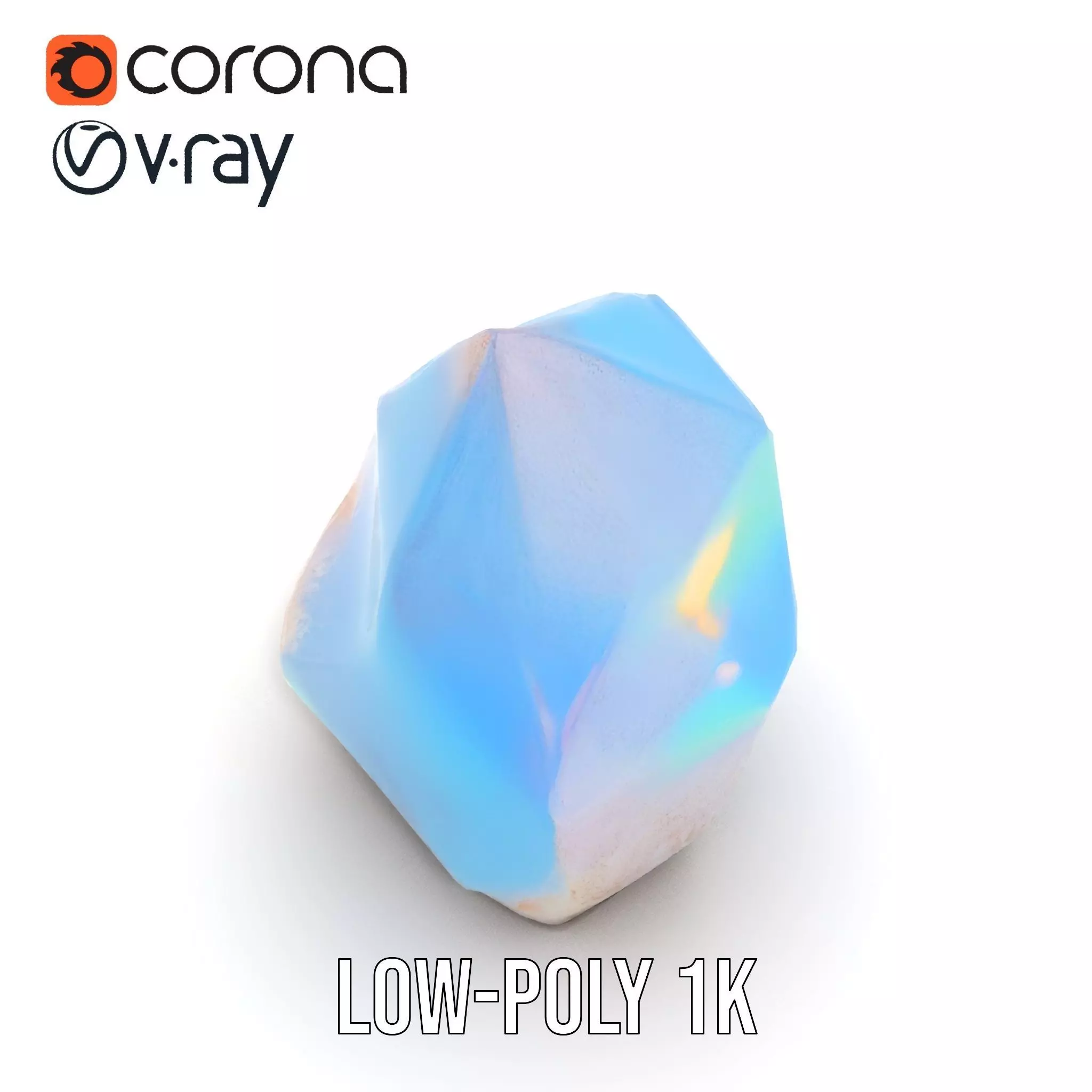 Iridescent Crystal Gem model pack Texture_25