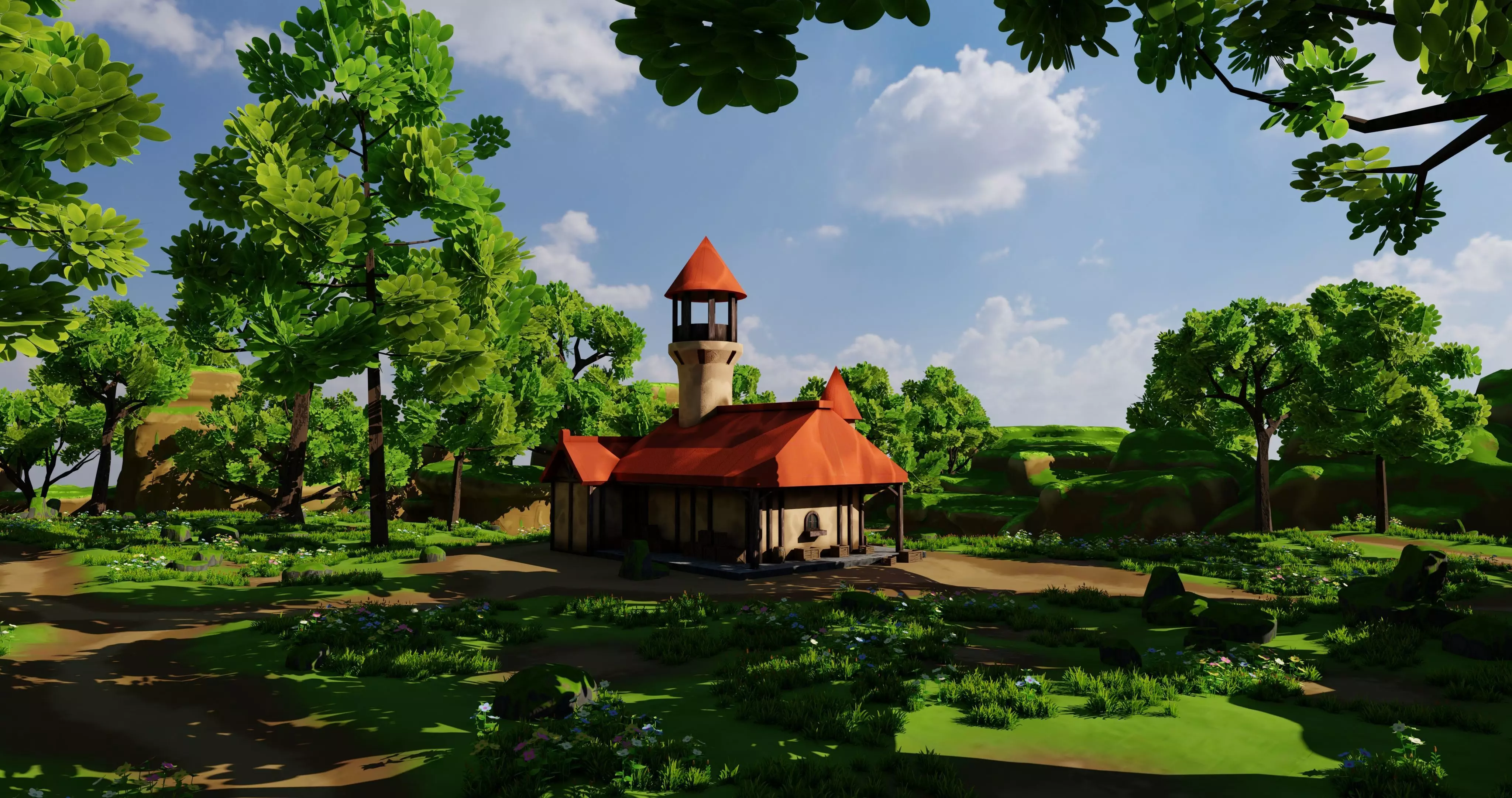 House 8 With Environment 3D model_7