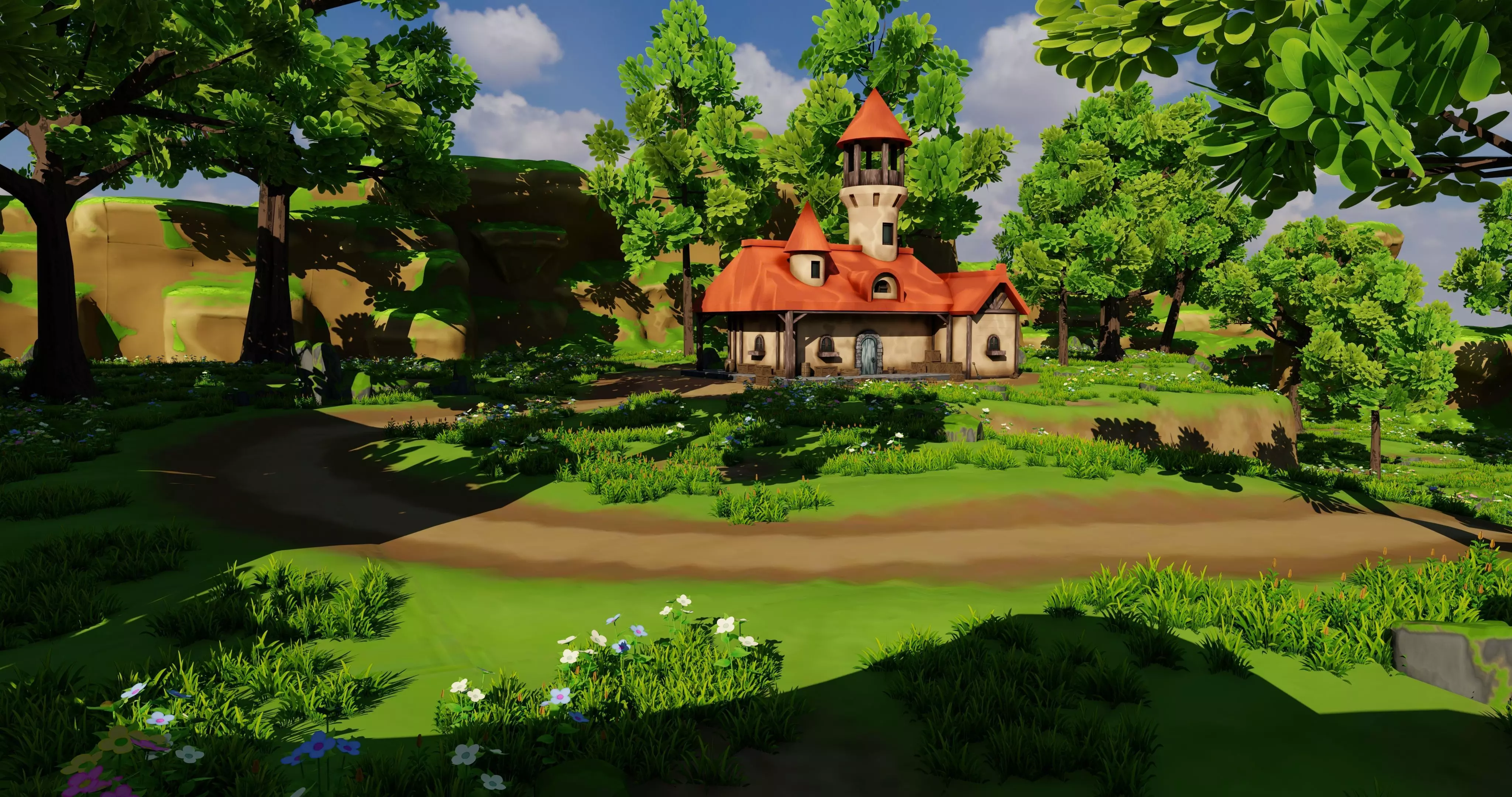 House 8 With Environment 3D model_6