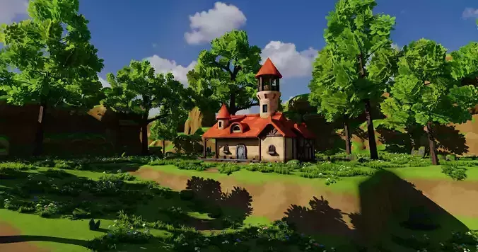 House 8 With Environment 3D model