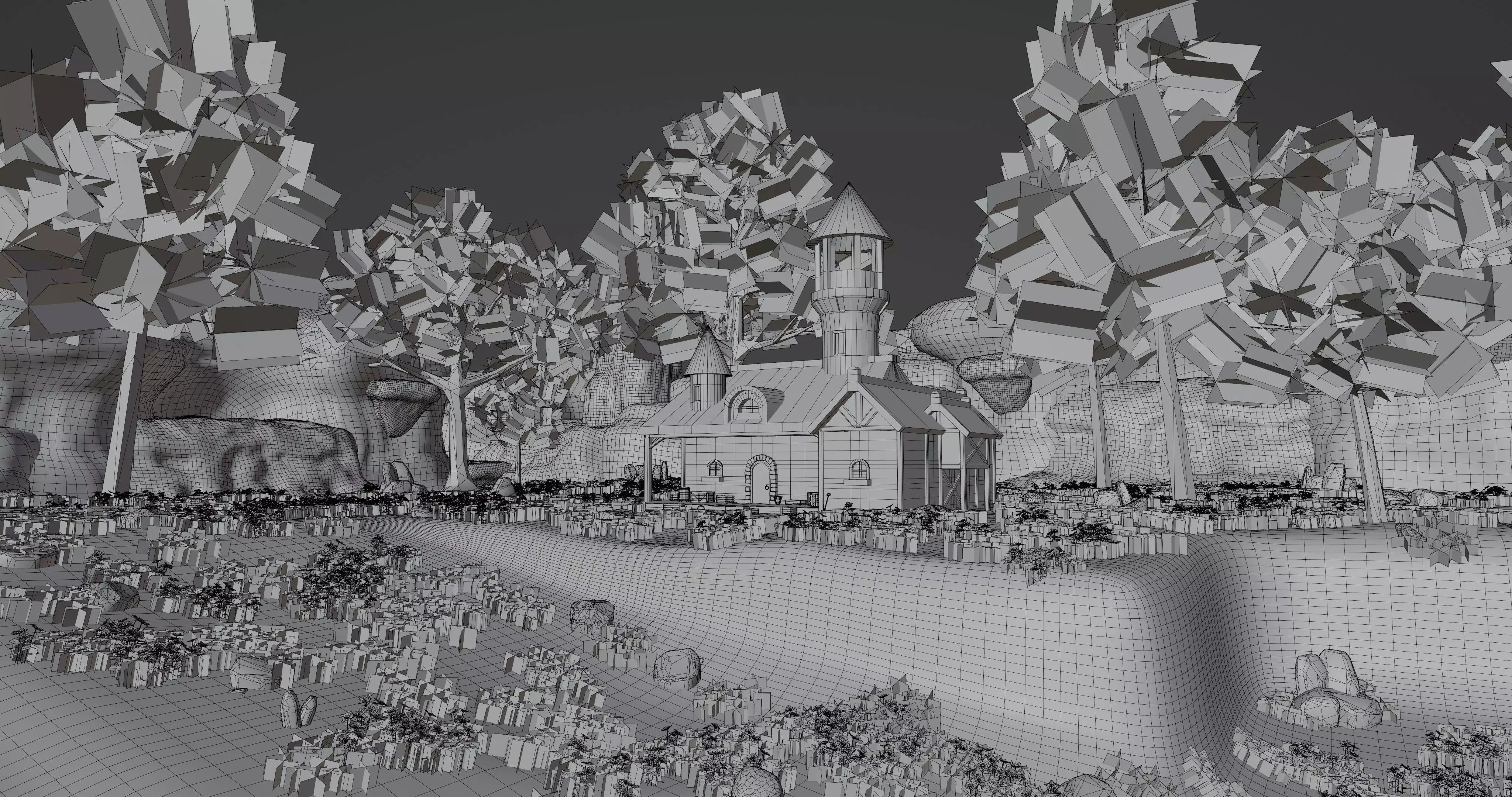 House 8 With Environment 3D model_14