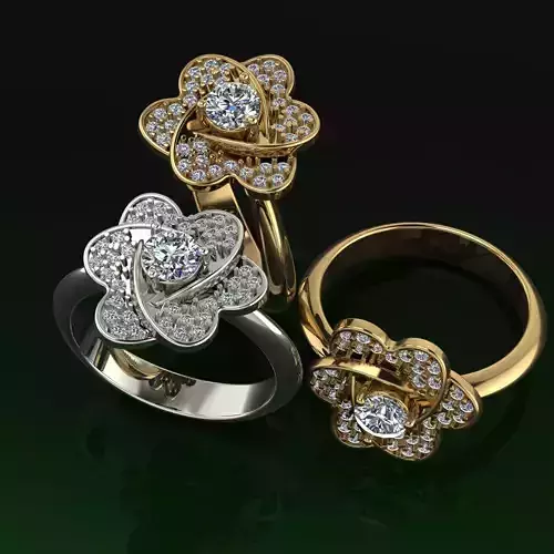anillo tipo flor 