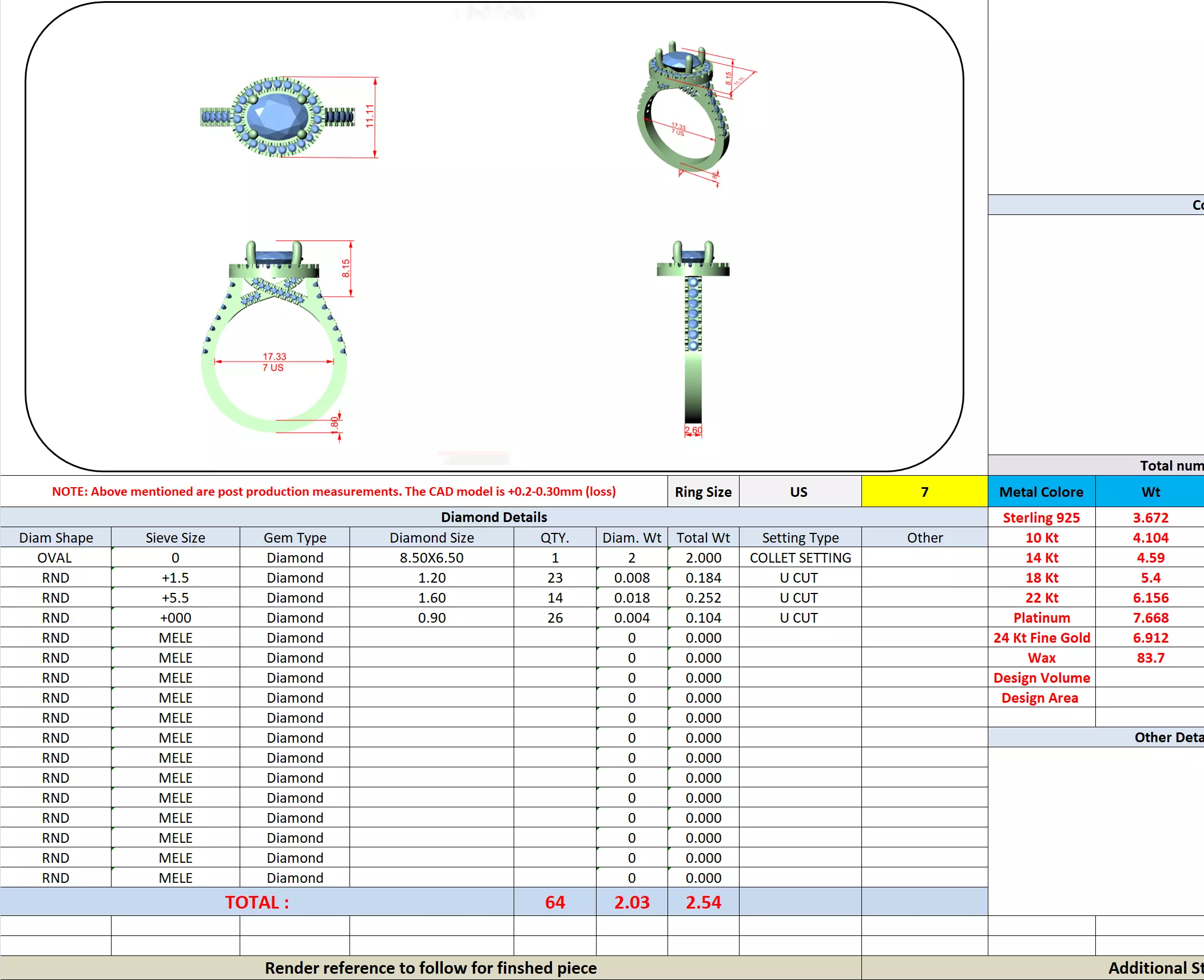 East West Oval Cut Halo Cathedral Wedding Ring 3DM STL Video 3D print model_16