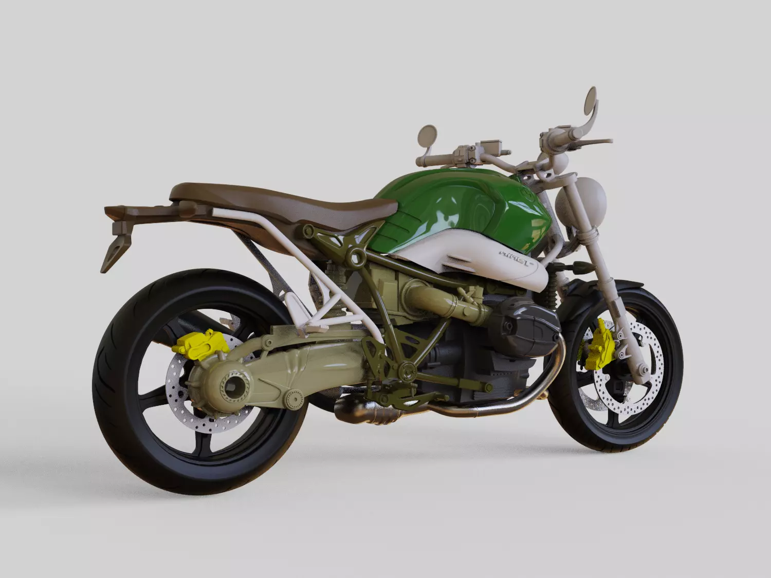 Scrambler r9t STL Fusion 360 3D print model_3