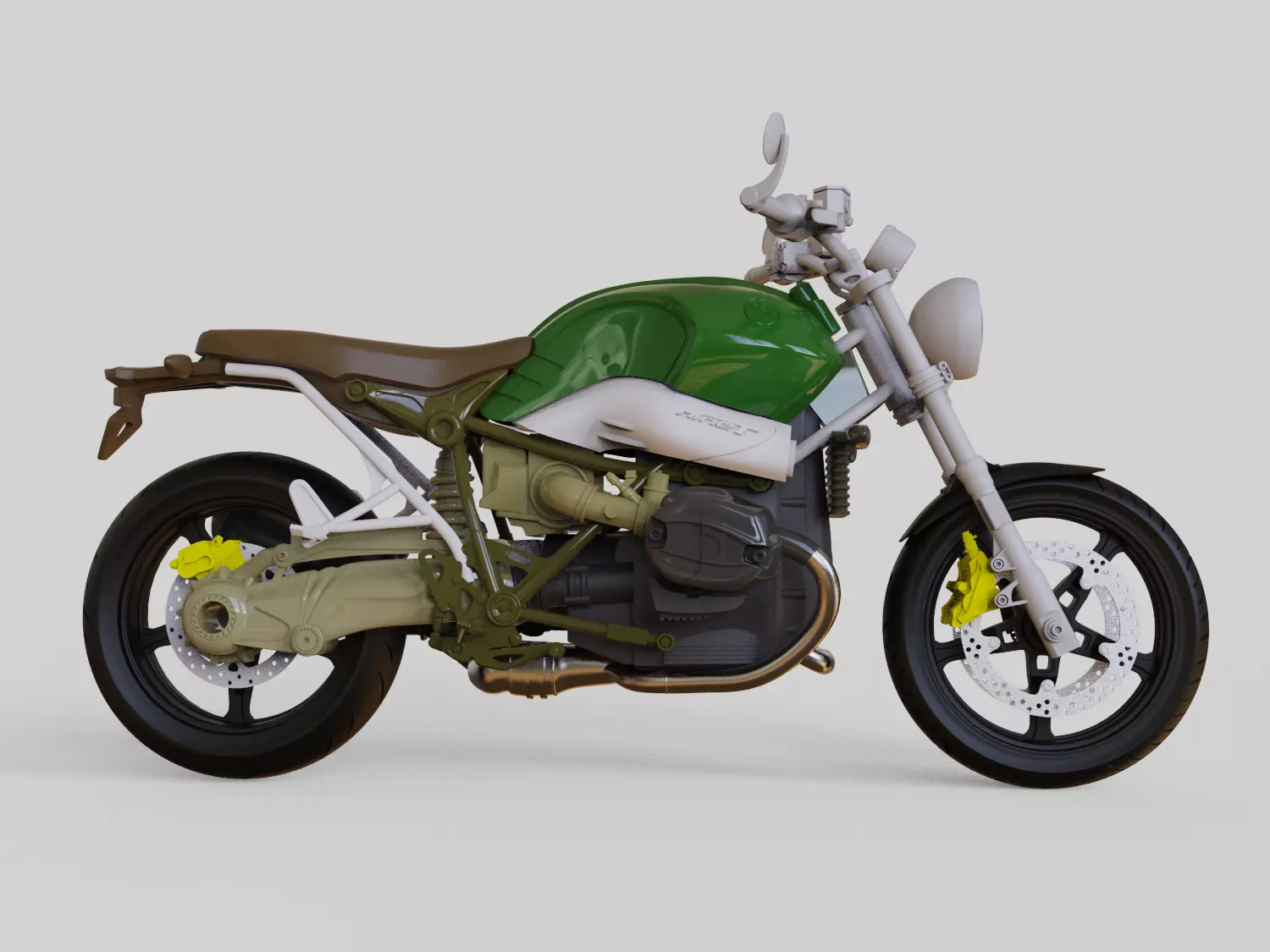 Scrambler r9t STL Fusion 360 3D print model_4