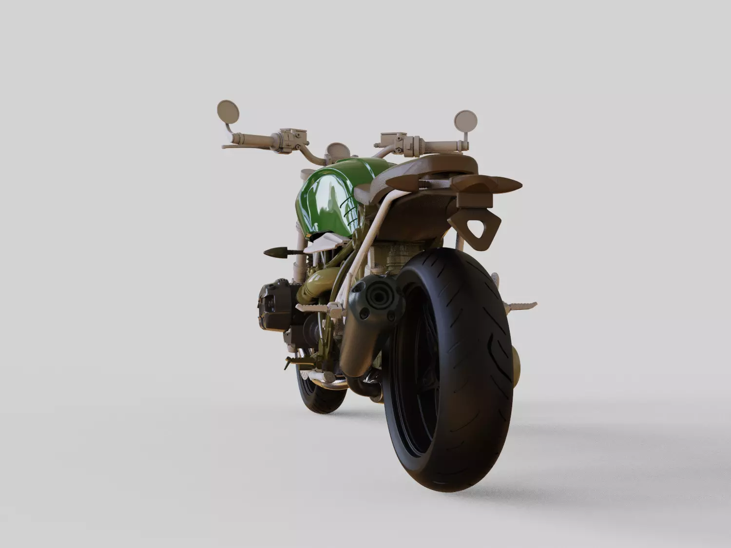 Scrambler r9t STL Fusion 360 3D print model_2