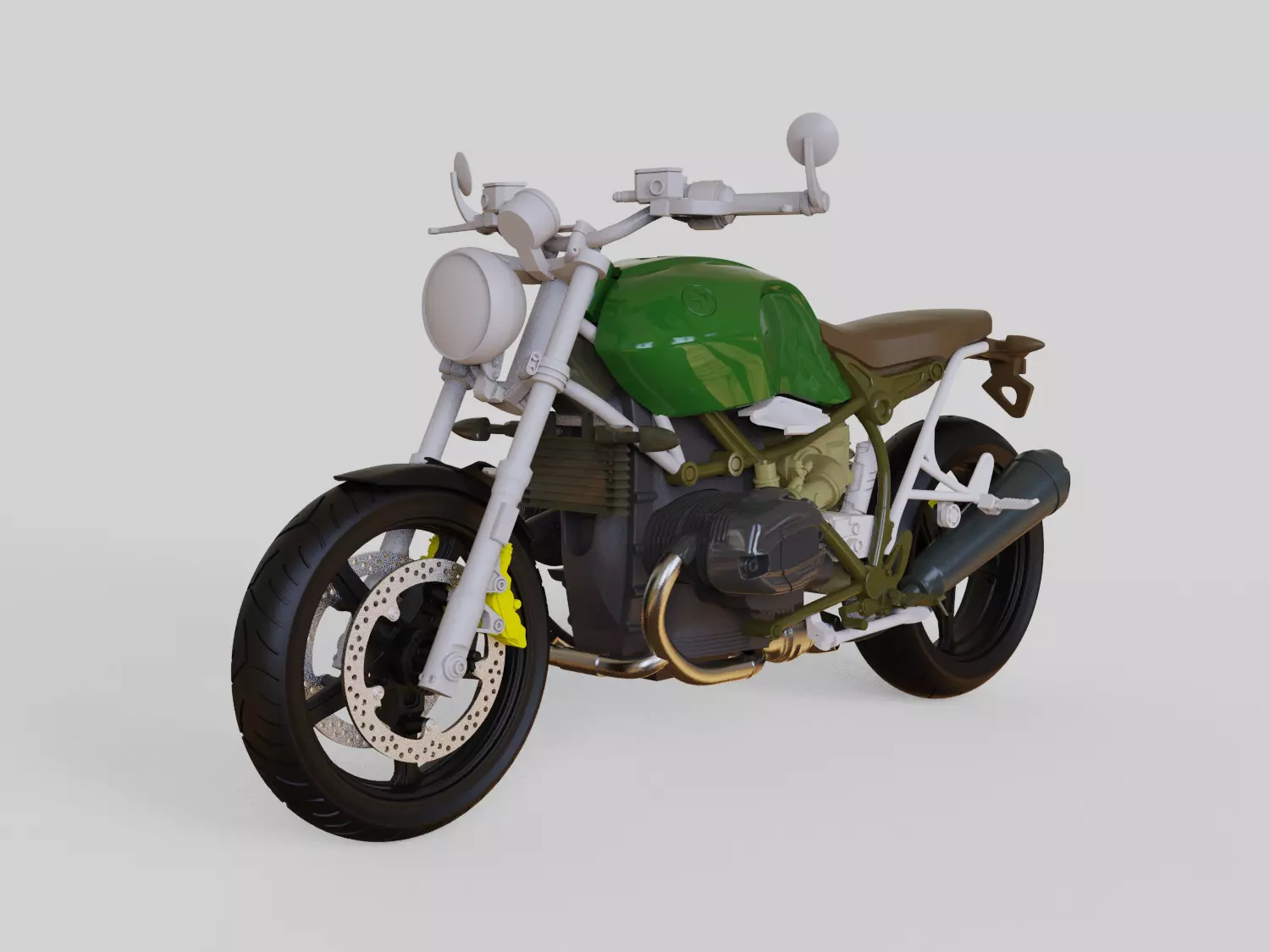 Scrambler r9t STL Fusion 360 3D print model_0
