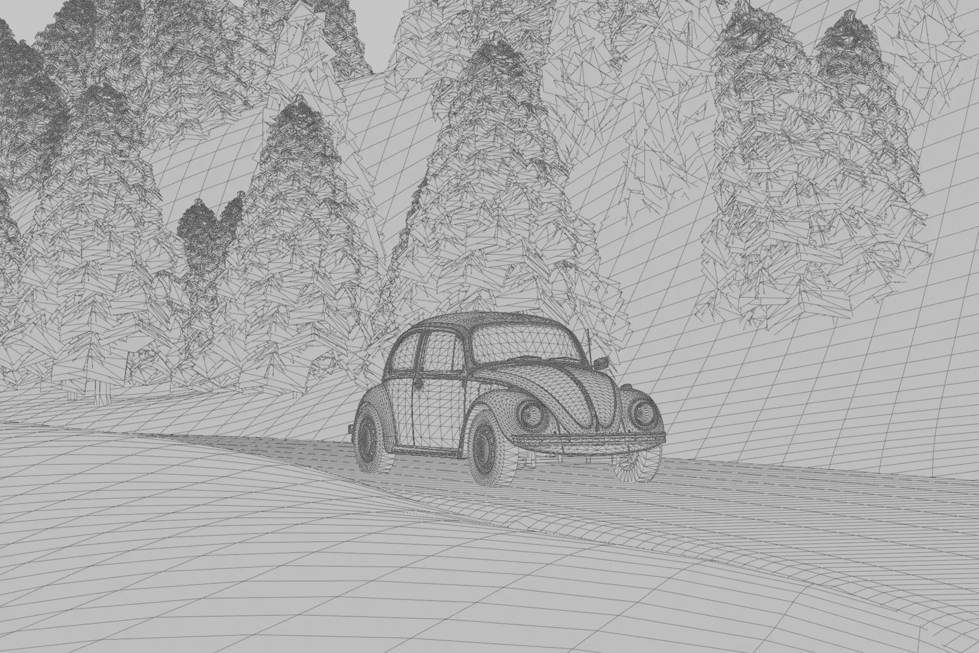 Snowy Highway 3D model_15