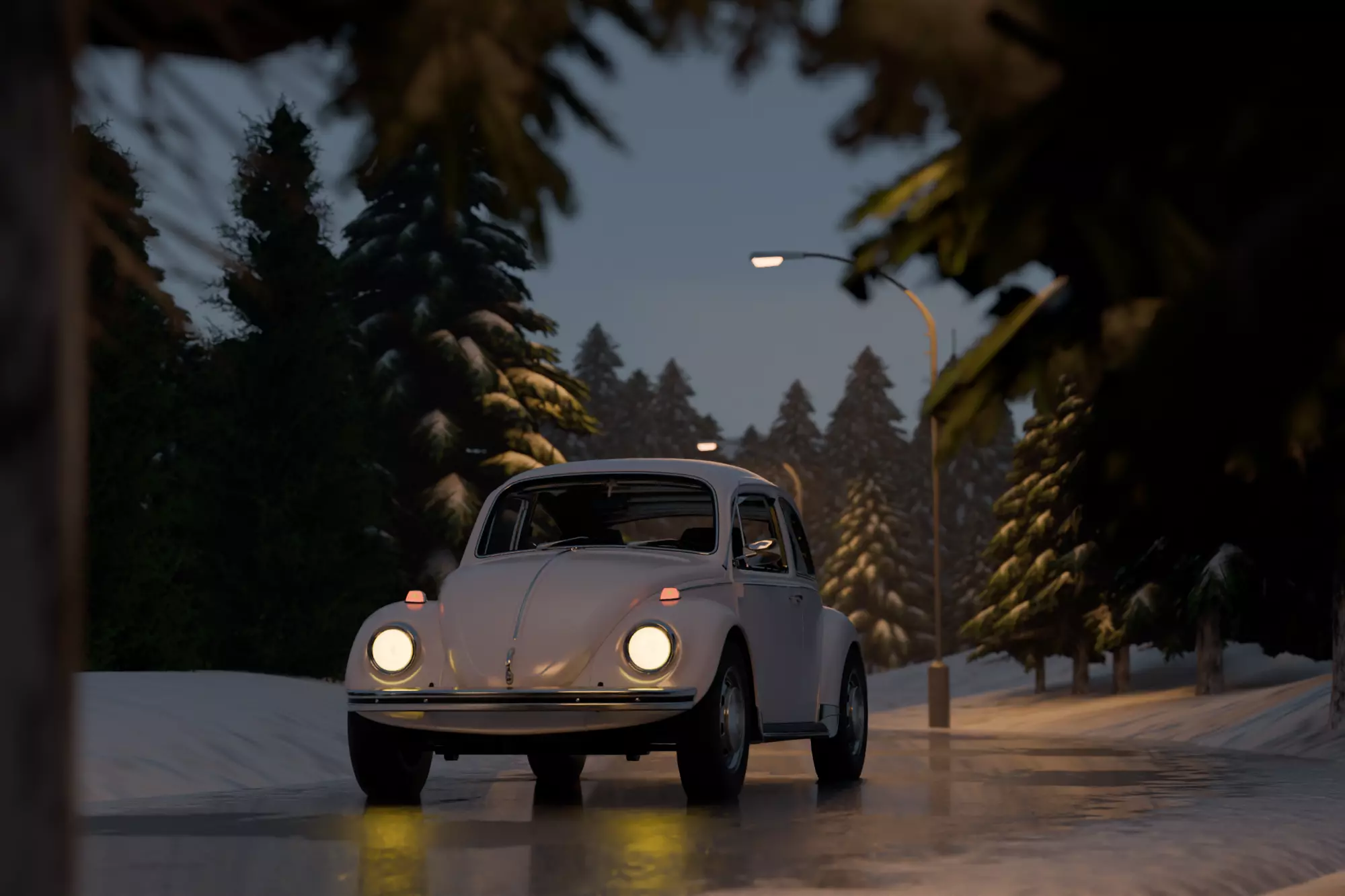 Snowy Highway 3D model_2