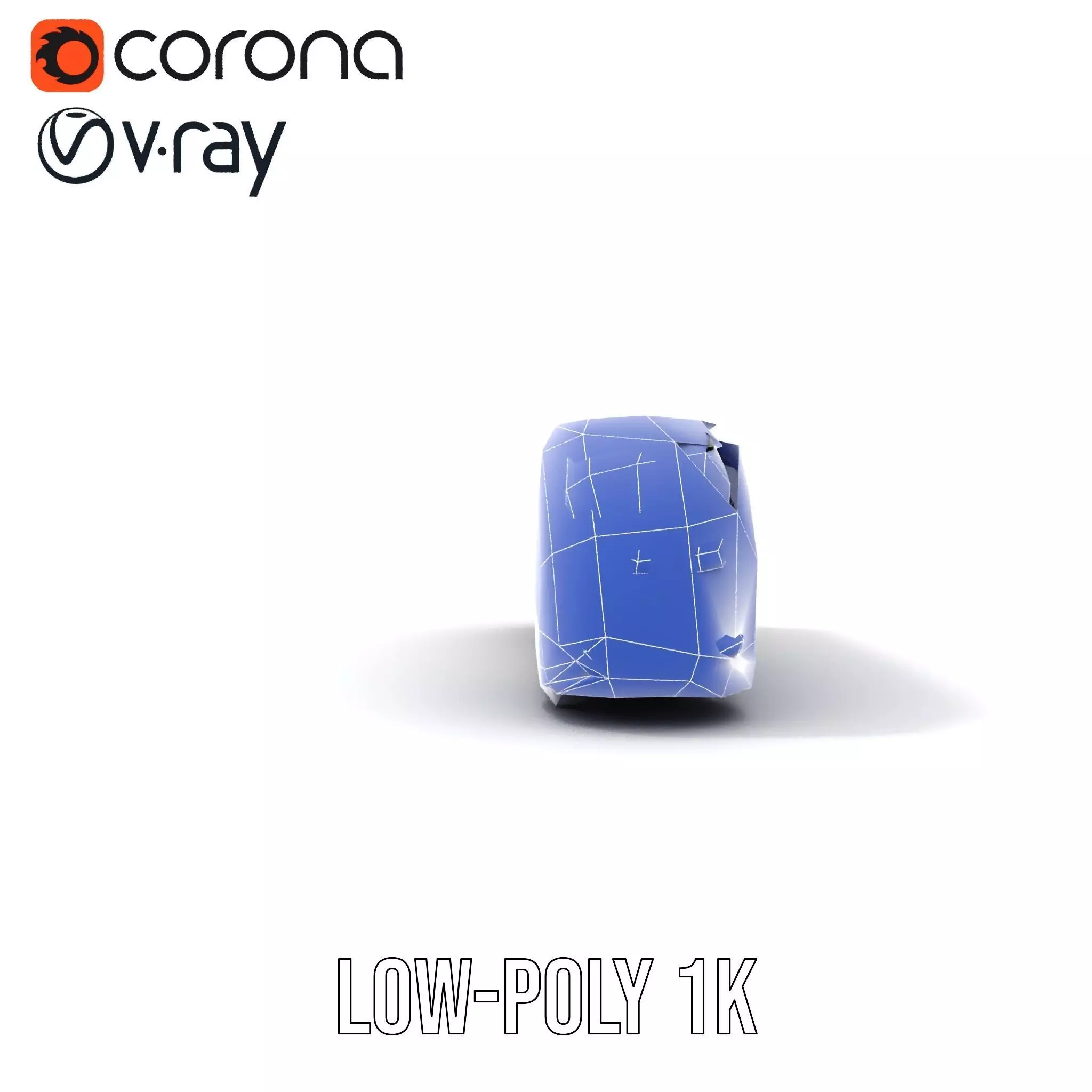 Futuristic White Bus model pack Low-poly 3D model_28