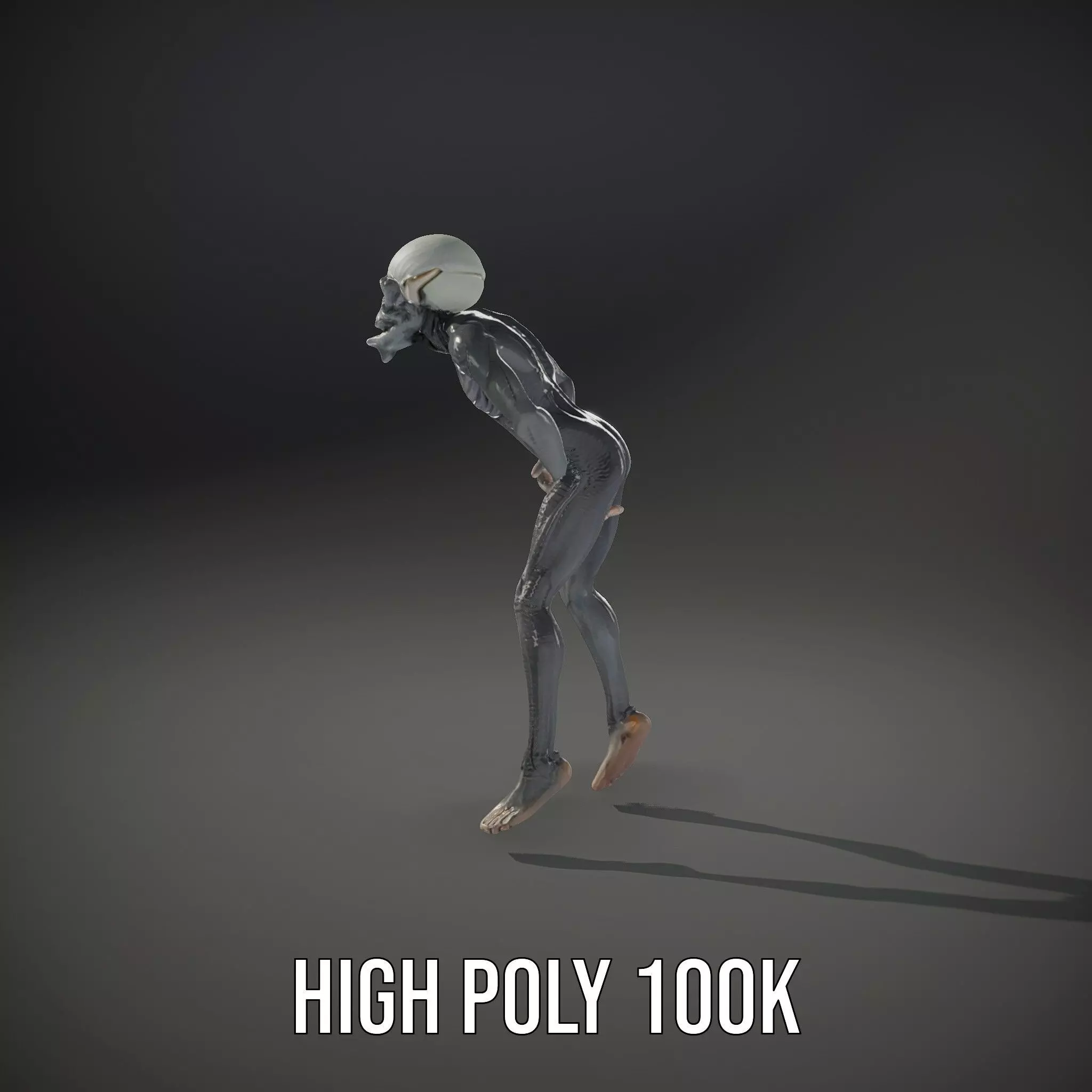 Alien Creature SciFi model pack Low-poly 3D model_26