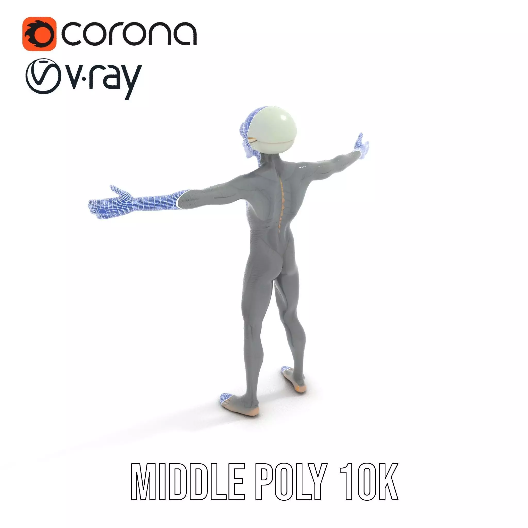 Alien Creature SciFi model pack Low-poly 3D model_15