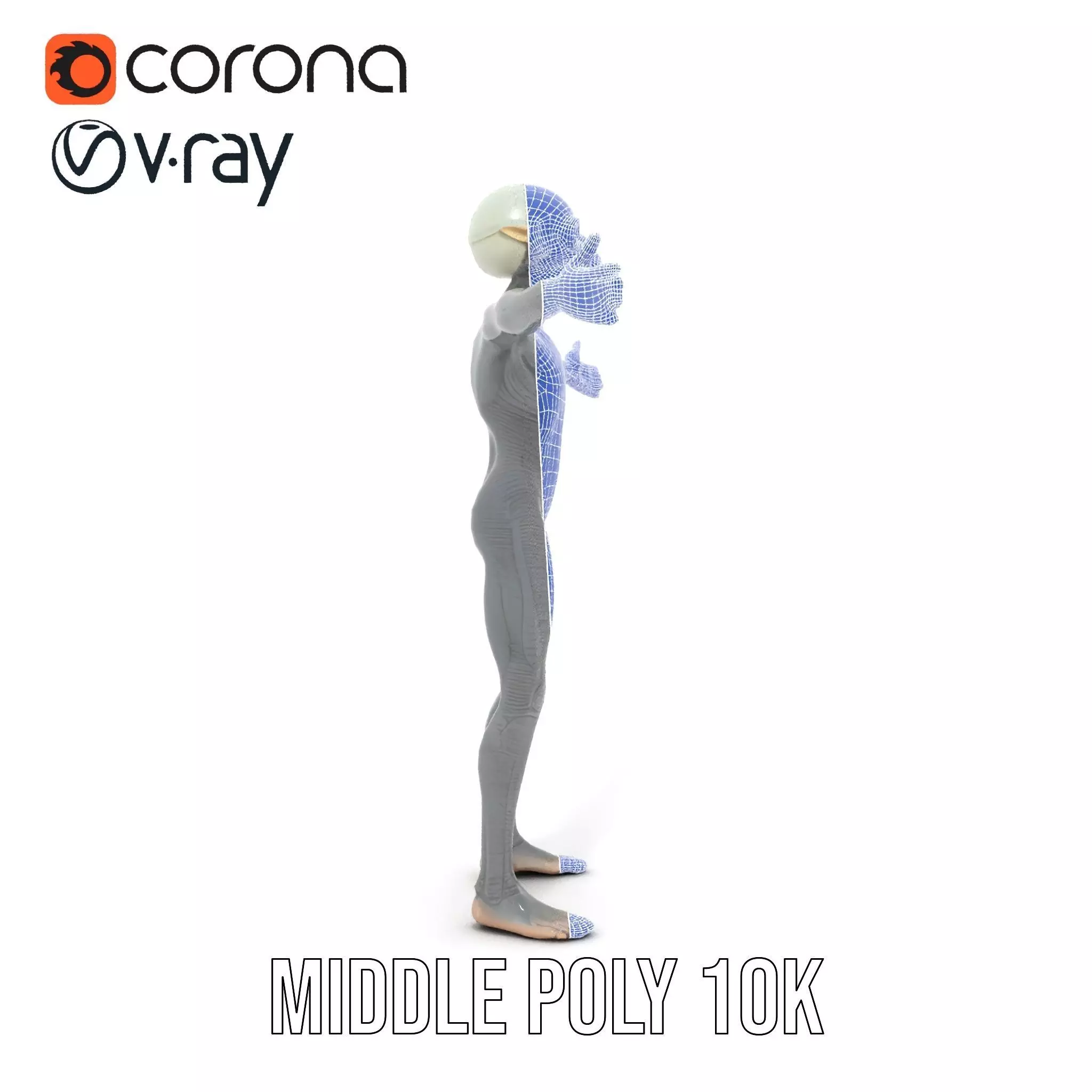 Alien Creature SciFi model pack Low-poly 3D model_21