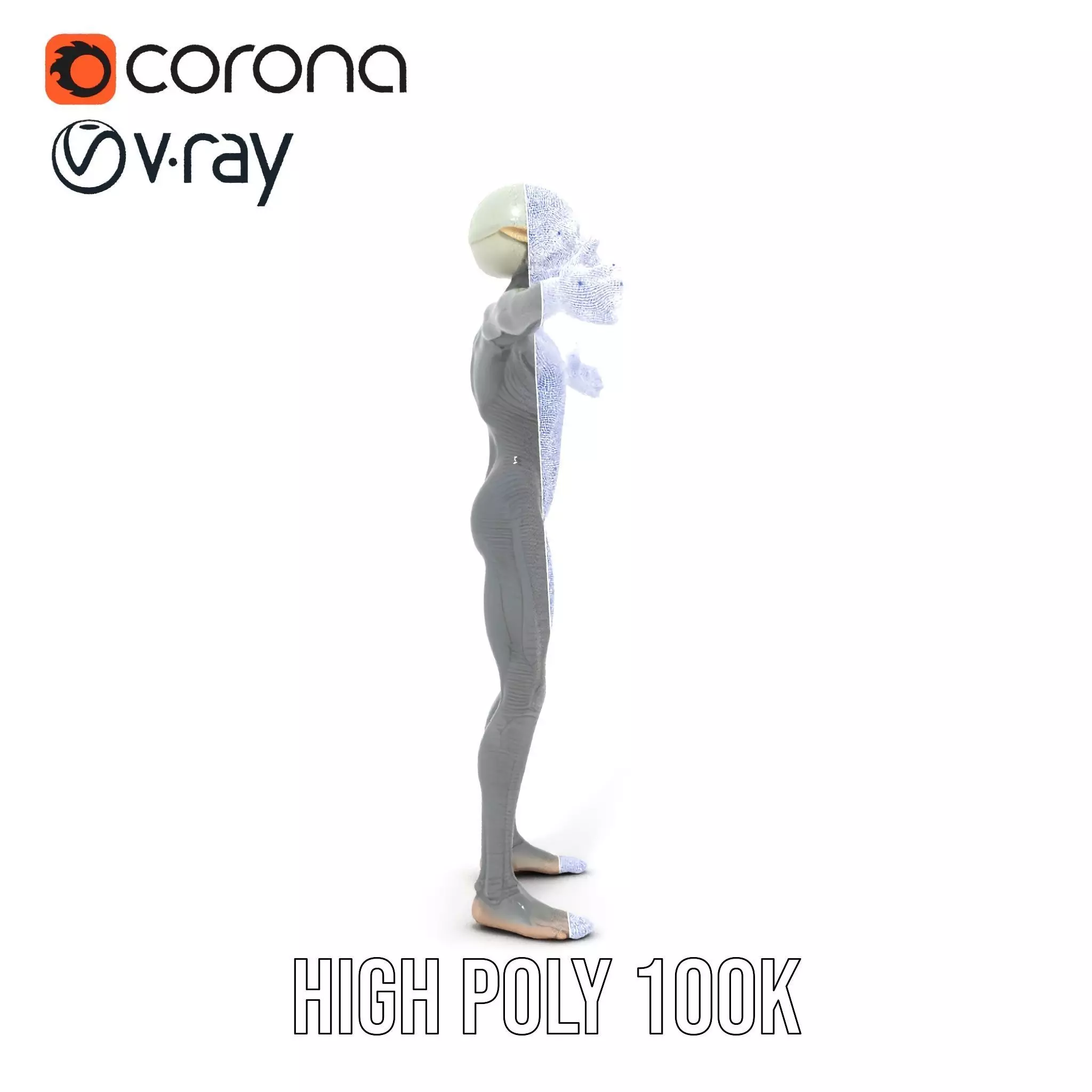 Alien Creature SciFi model pack Low-poly 3D model_34