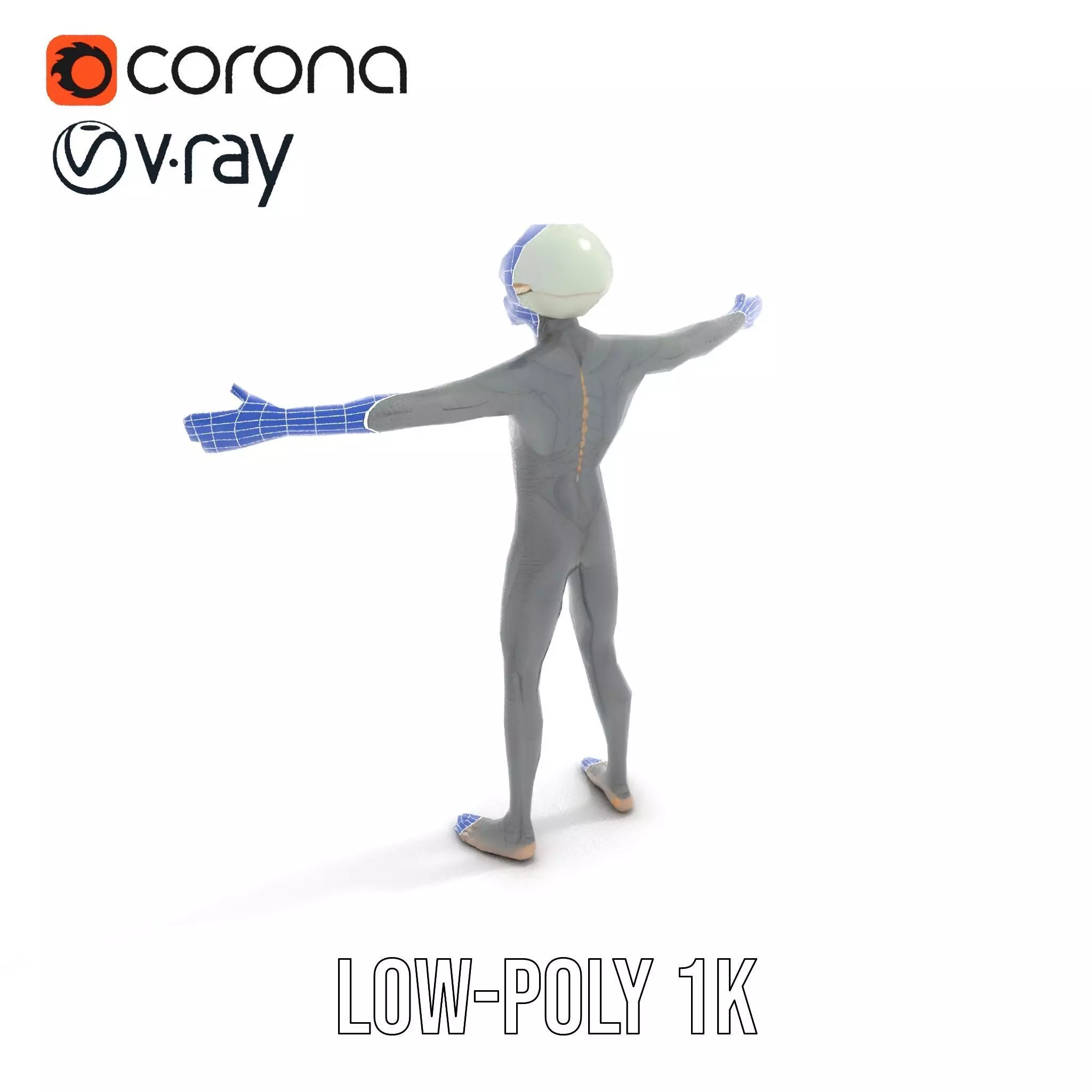 Alien Creature SciFi model pack Low-poly 3D model_22