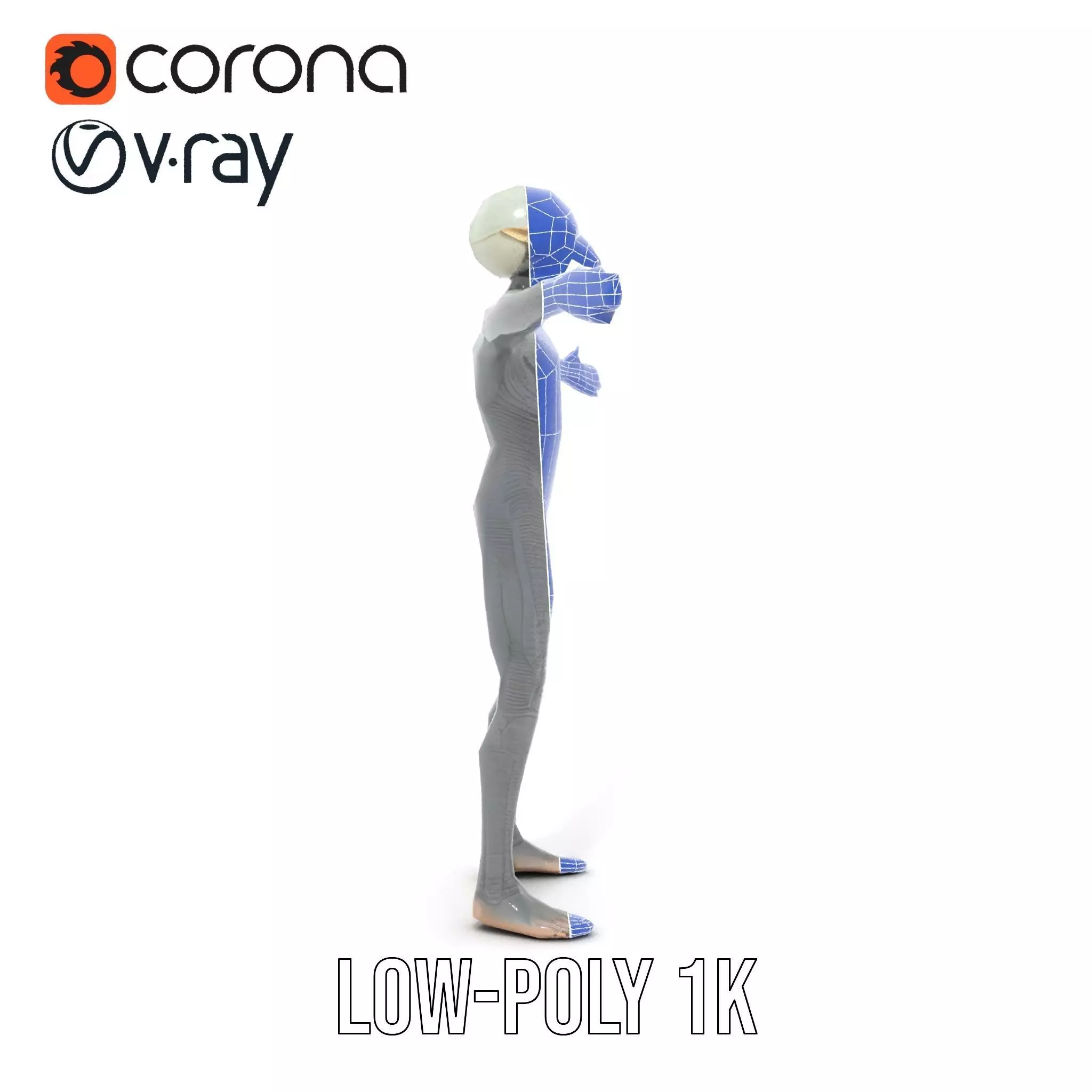 Alien Creature SciFi model pack Low-poly 3D model_25