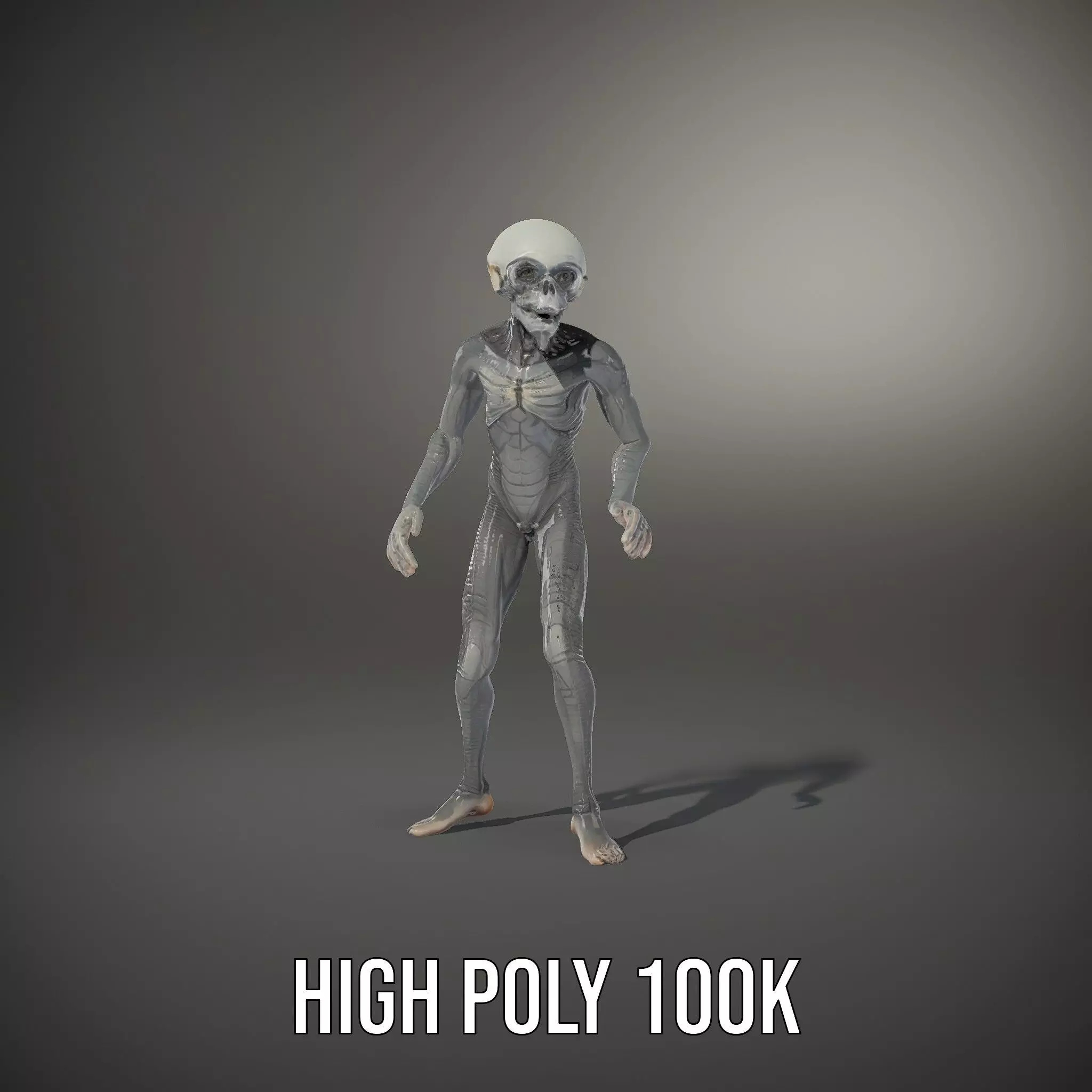 Alien Creature SciFi model pack Low-poly 3D model_23