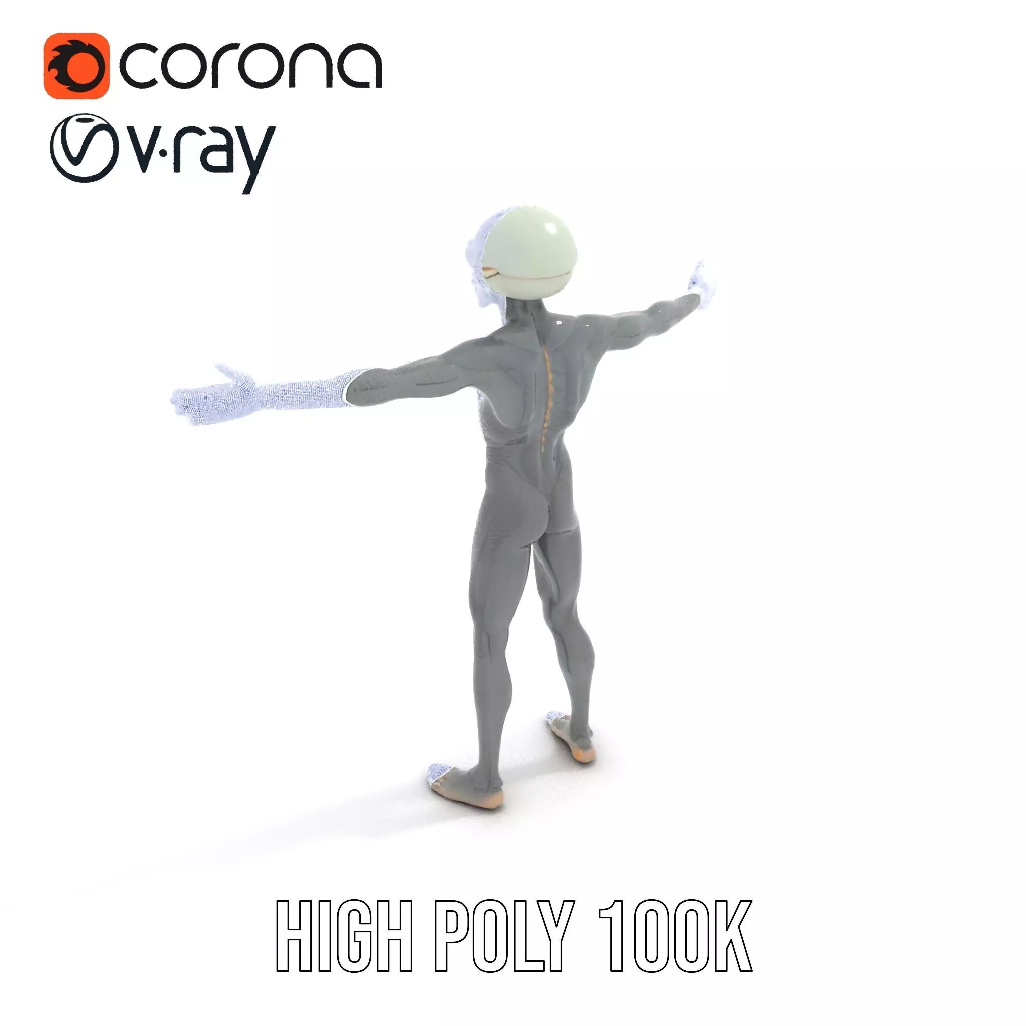 Alien Creature SciFi model pack Low-poly 3D model_31