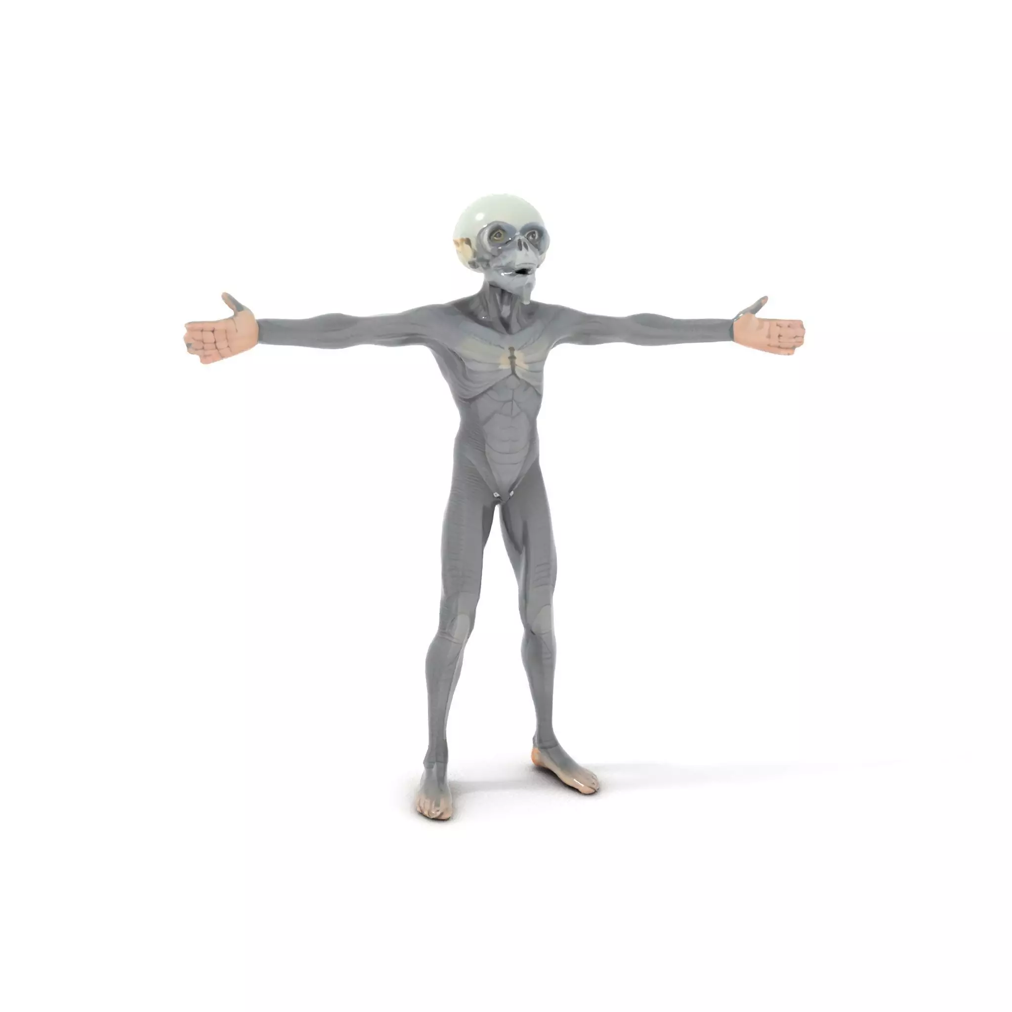 Alien Creature SciFi model pack Low-poly 3D model_6