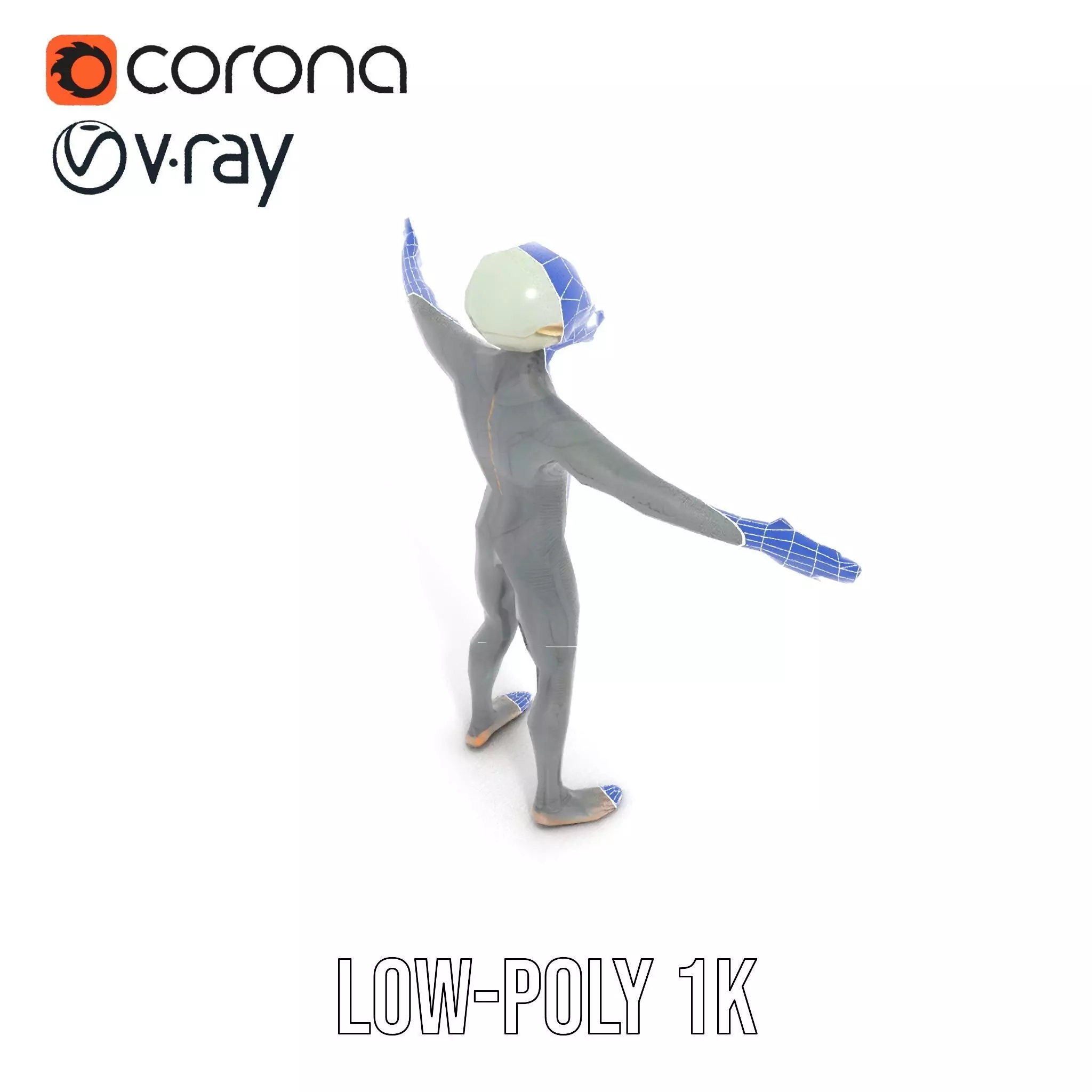 Alien Creature SciFi model pack Low-poly 3D model_28