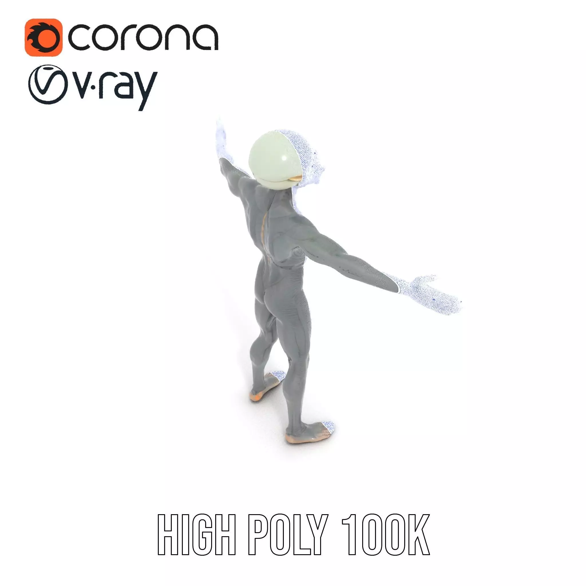 Alien Creature SciFi model pack Low-poly 3D model_32