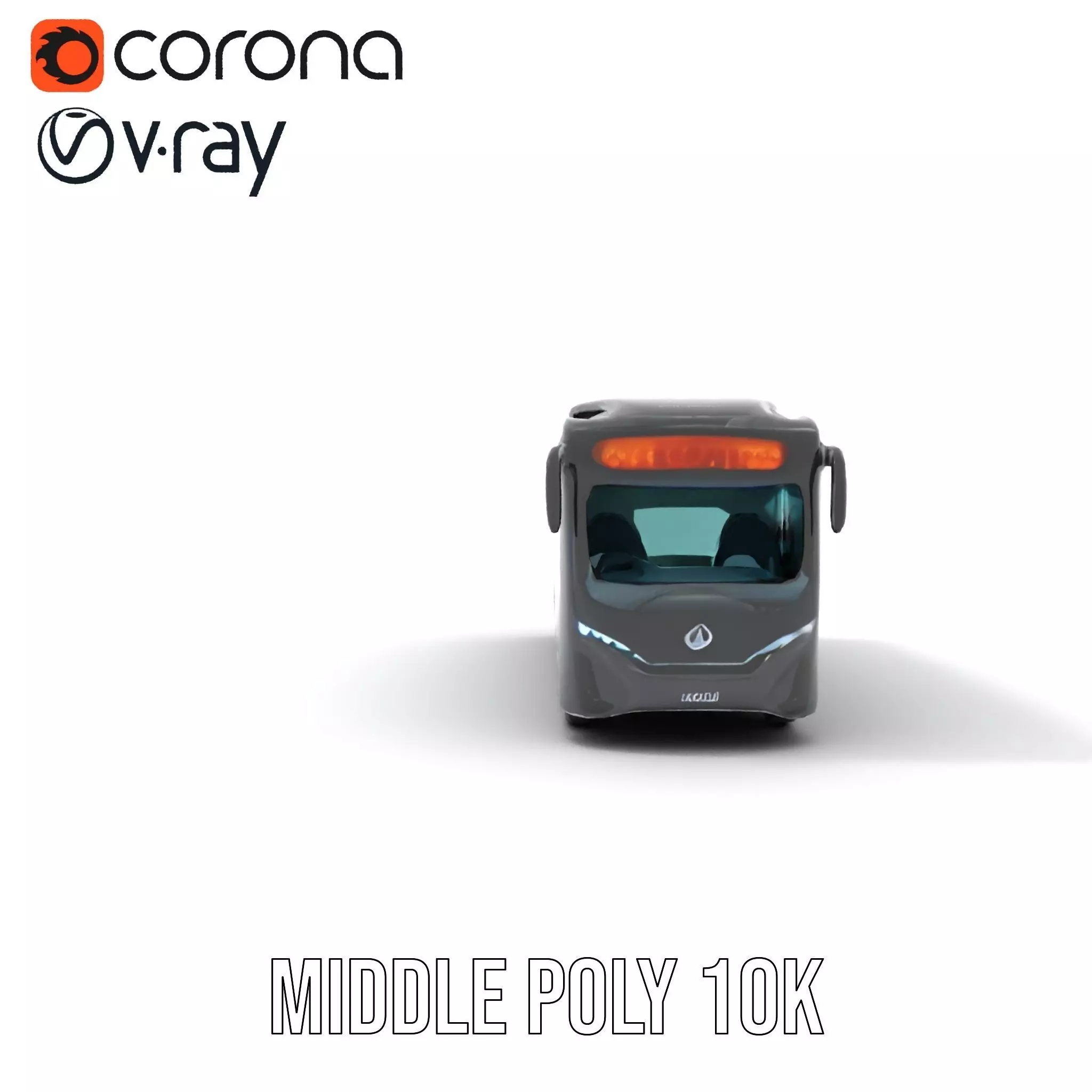 Modern Urban Bus model pack Low-poly 3D model_26