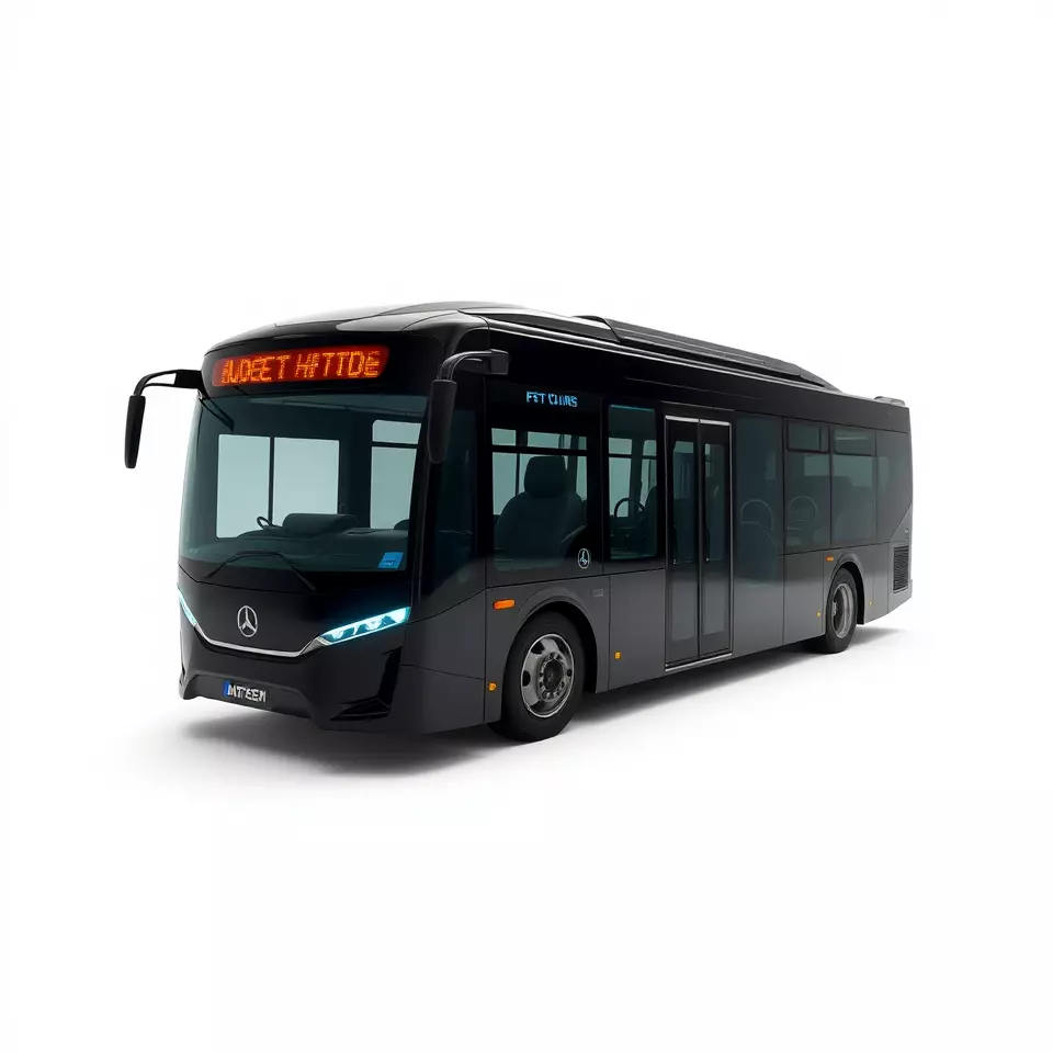 Modern Urban Bus model pack Low-poly 3D model_2