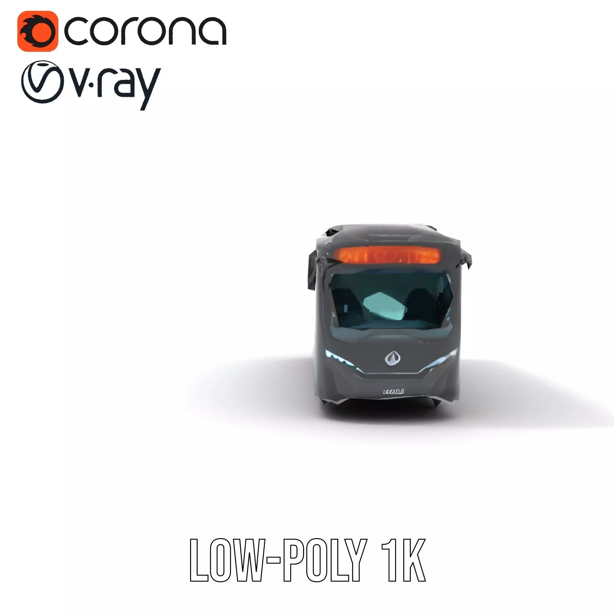 Modern Urban Bus model pack Low-poly 3D model_12