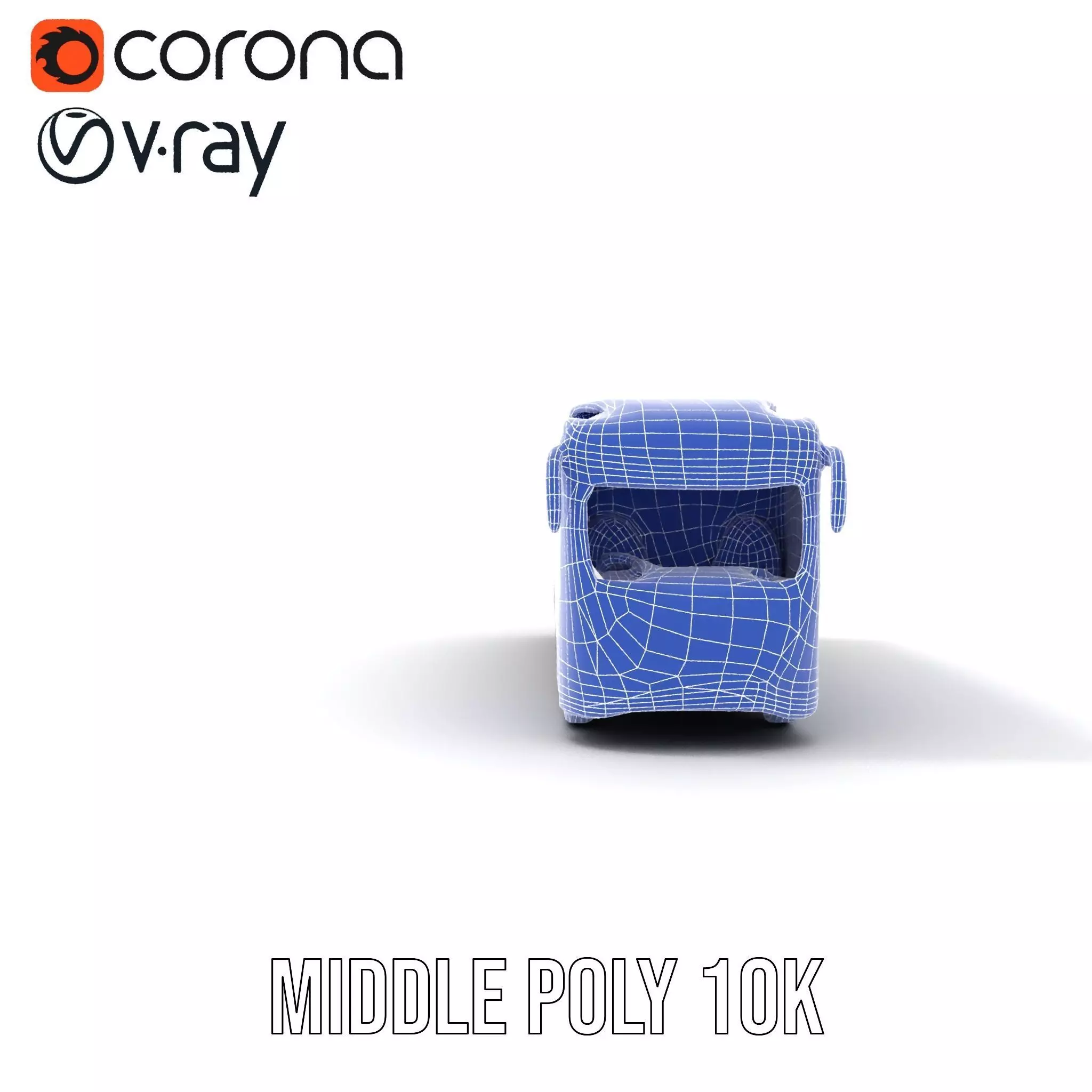 Modern Urban Bus model pack Low-poly 3D model_11