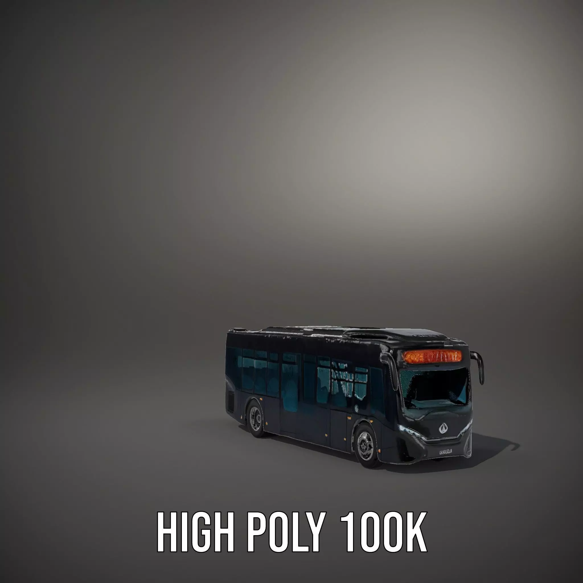 Modern Urban Bus model pack Low-poly 3D model_8