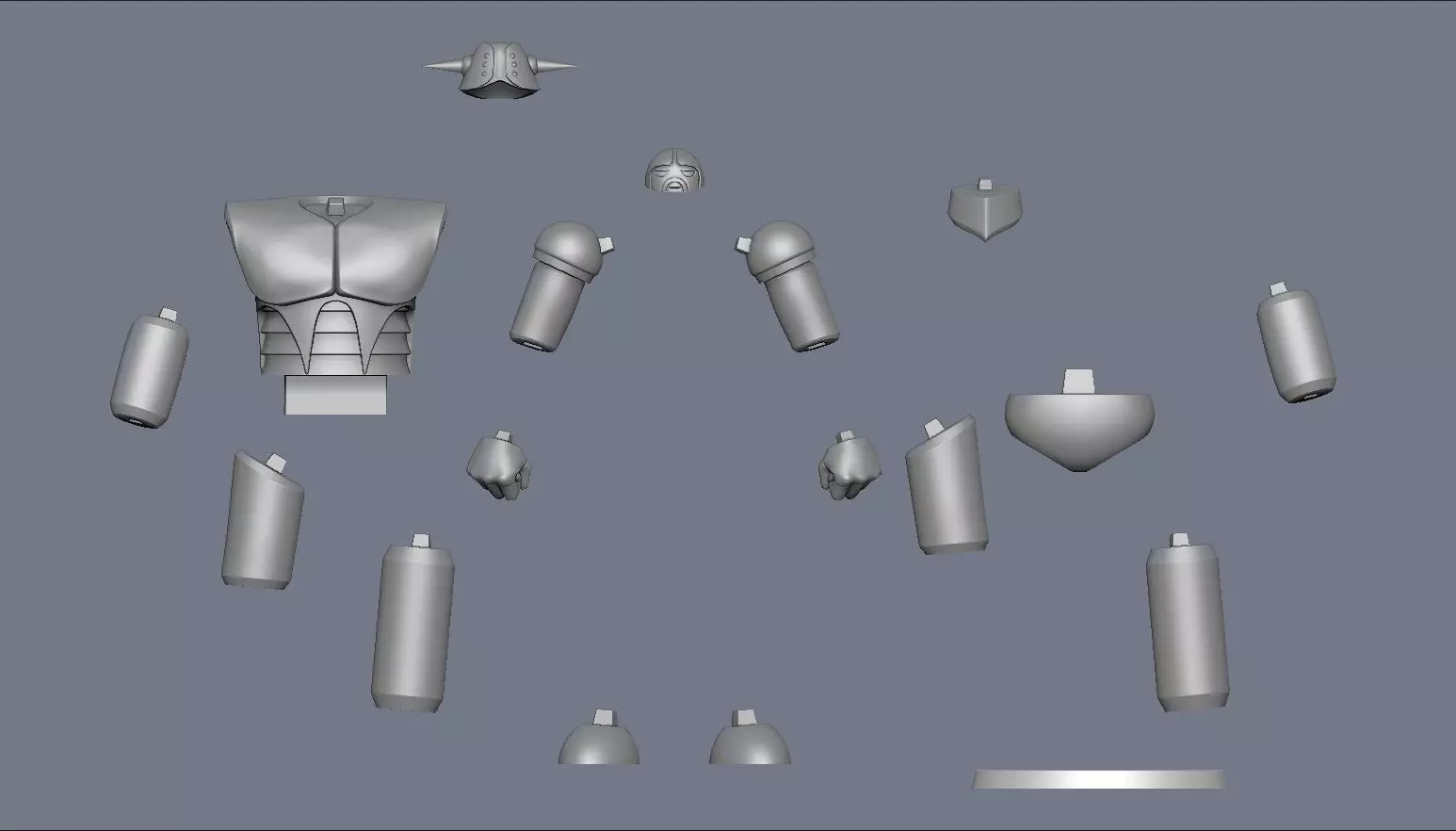 Balmos Q Mazinger Z 3D print model_9