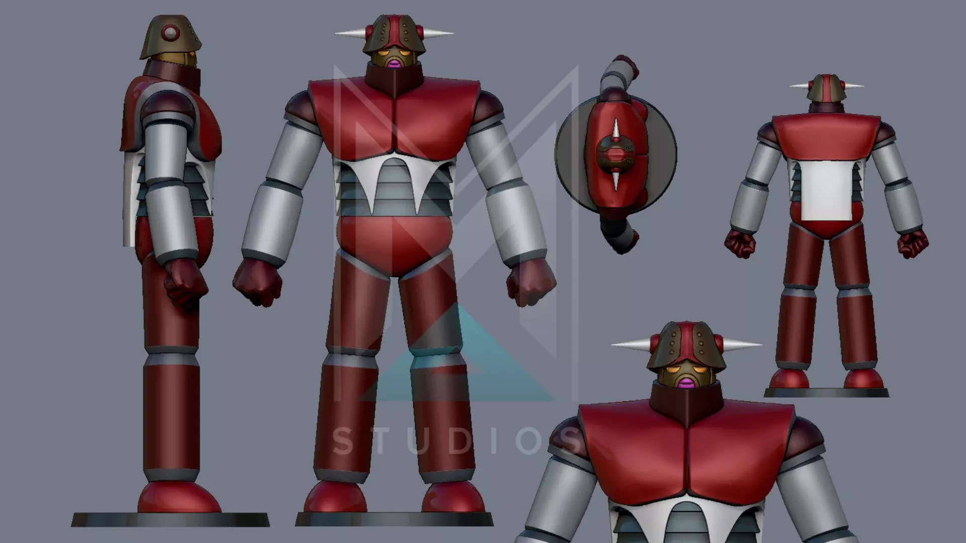 Balmos Q Mazinger Z 3D print model_2