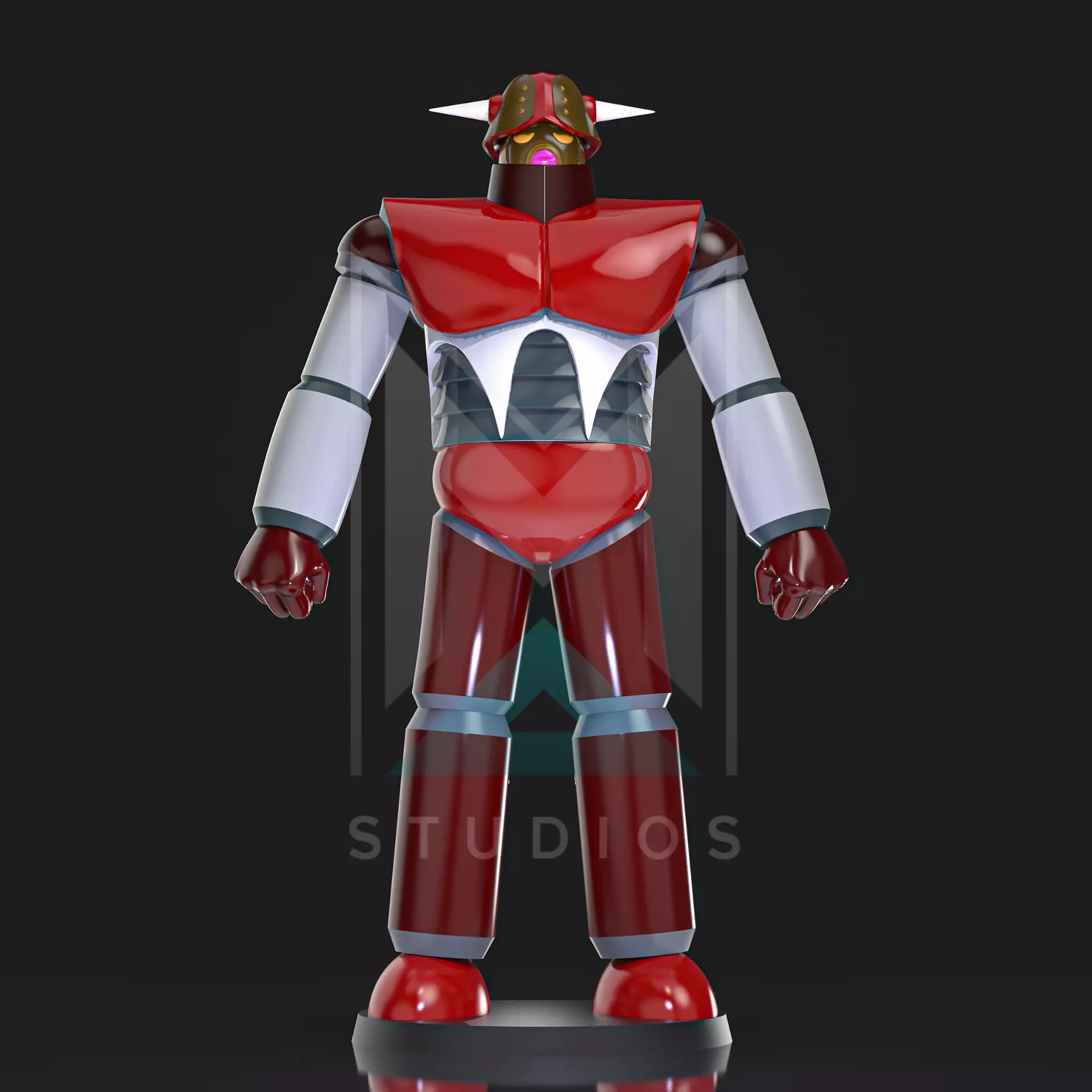 Balmos Q Mazinger Z 3D print model_8