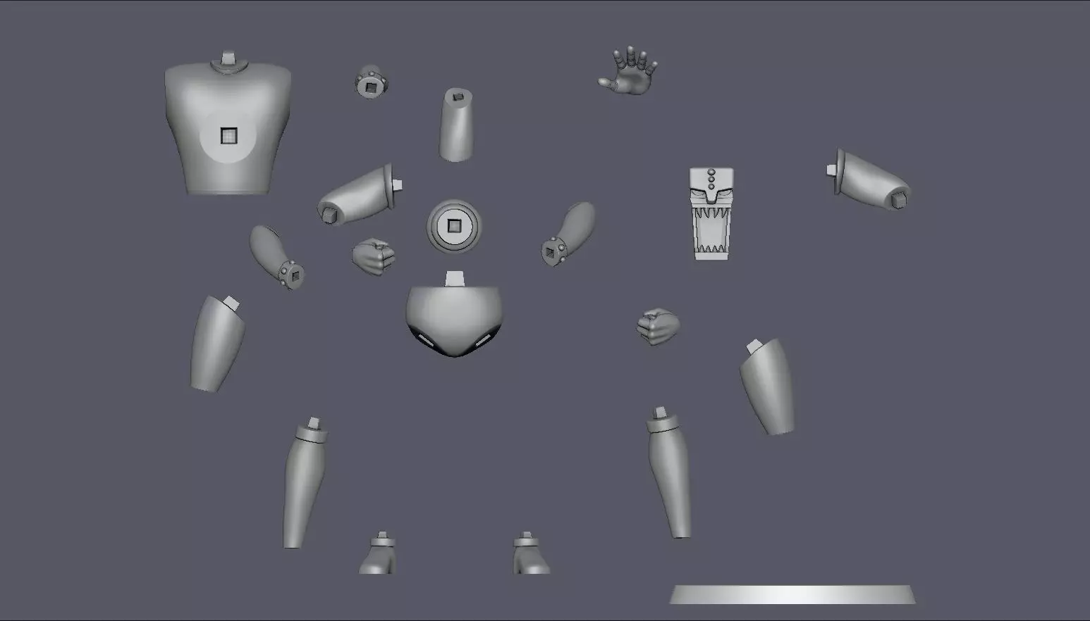 Triple L5 Mazinger Z 3D print model_8