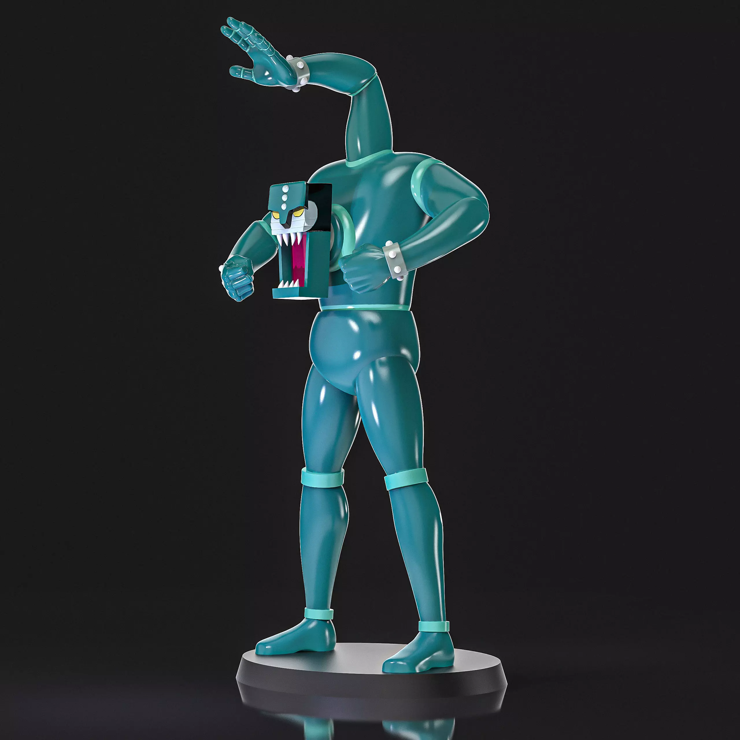 Triple L5 Mazinger Z 3D print model_6