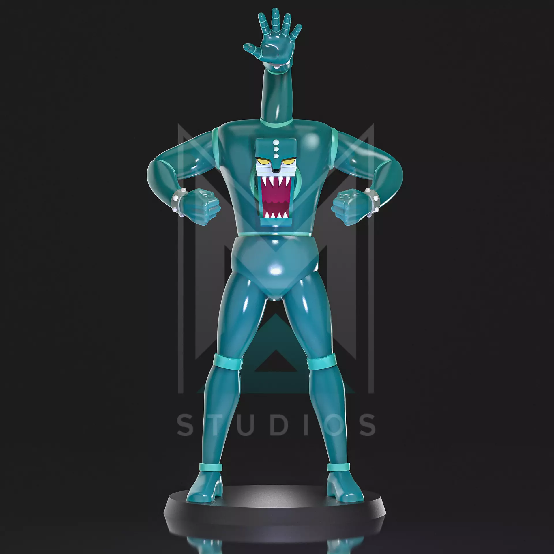 Triple L5 Mazinger Z 3D print model_7