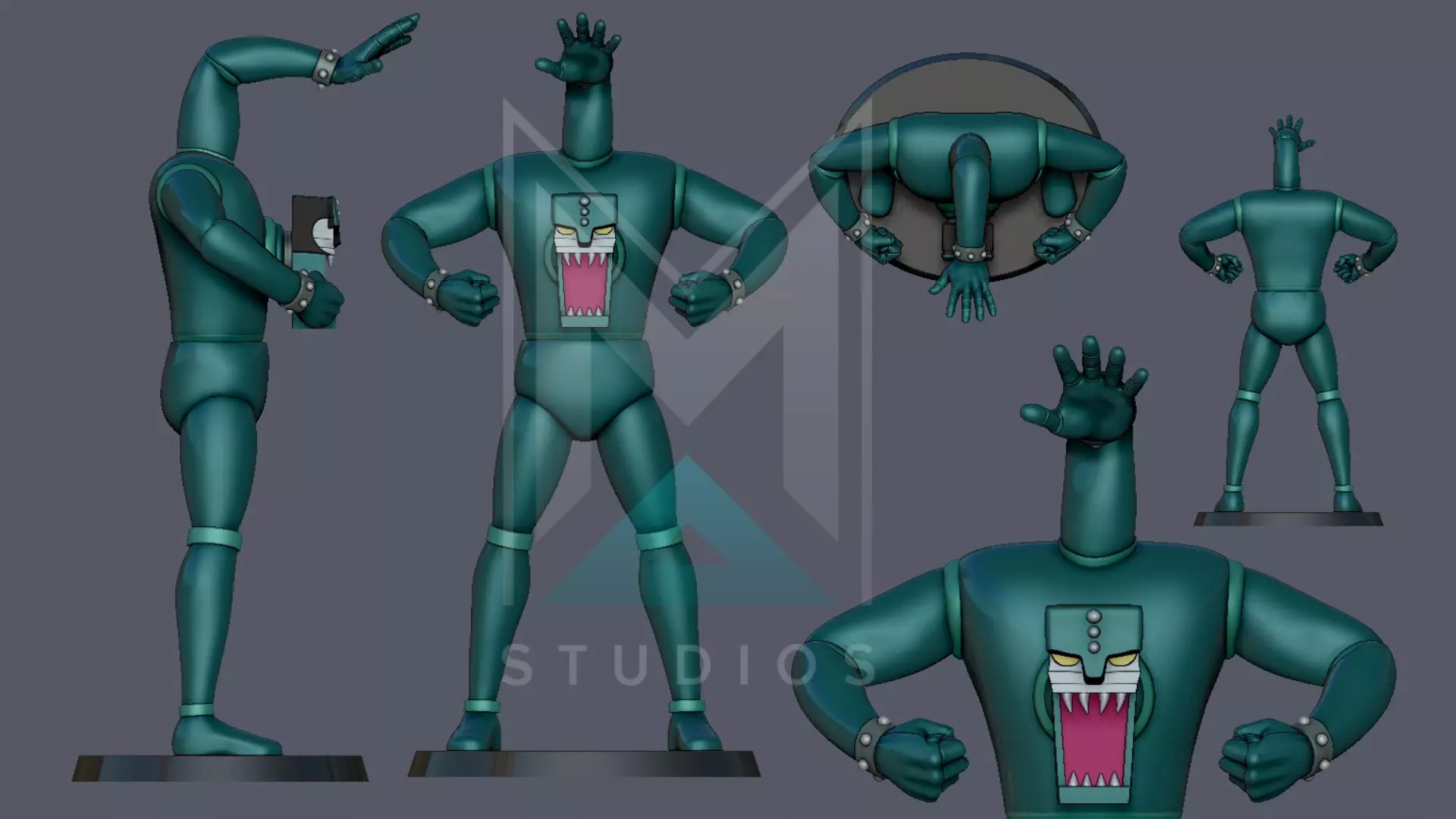 Triple L5 Mazinger Z 3D print model_1